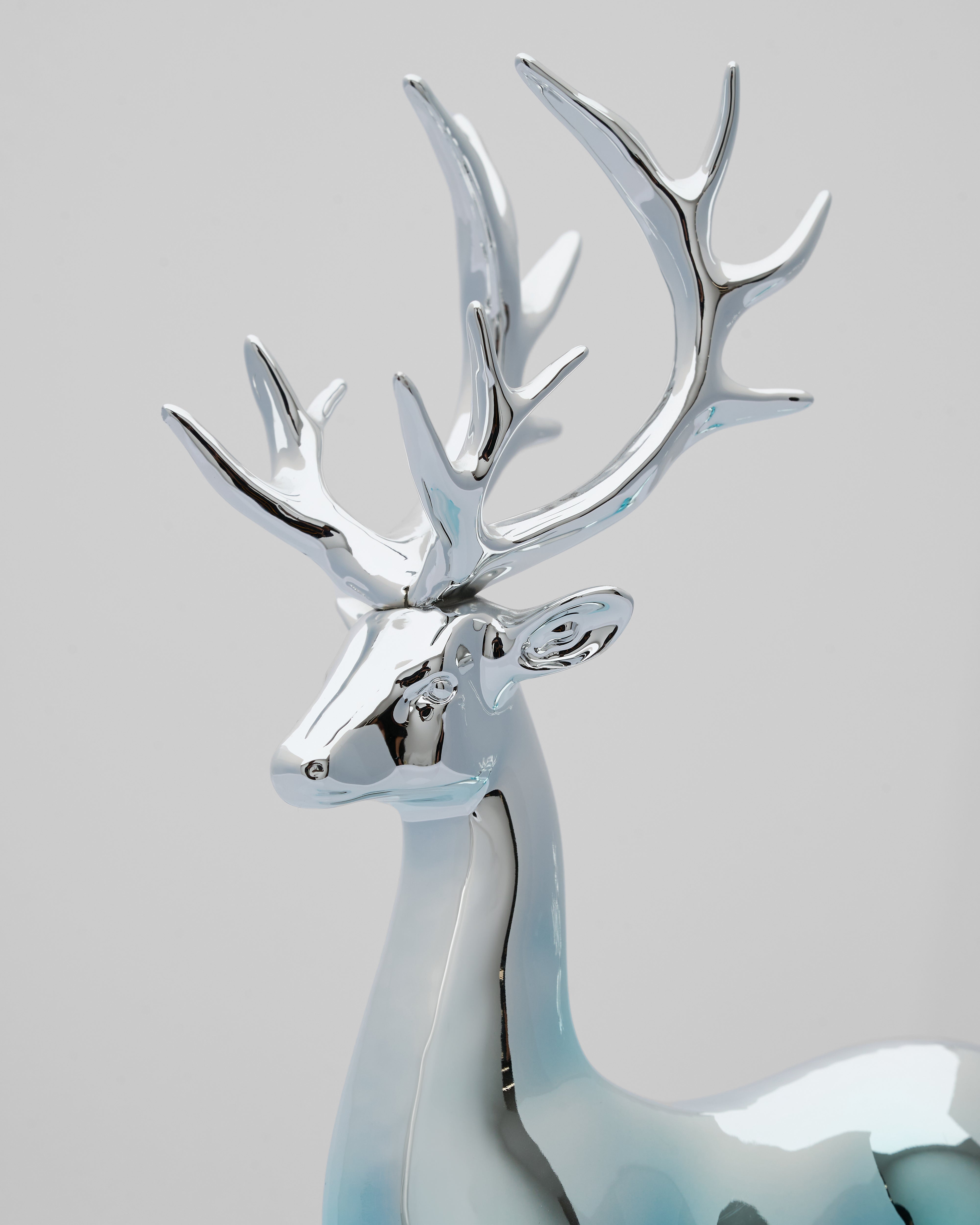 Dual Desert Deer Decor styled in a modern living space adding artistic sophistication to interiors