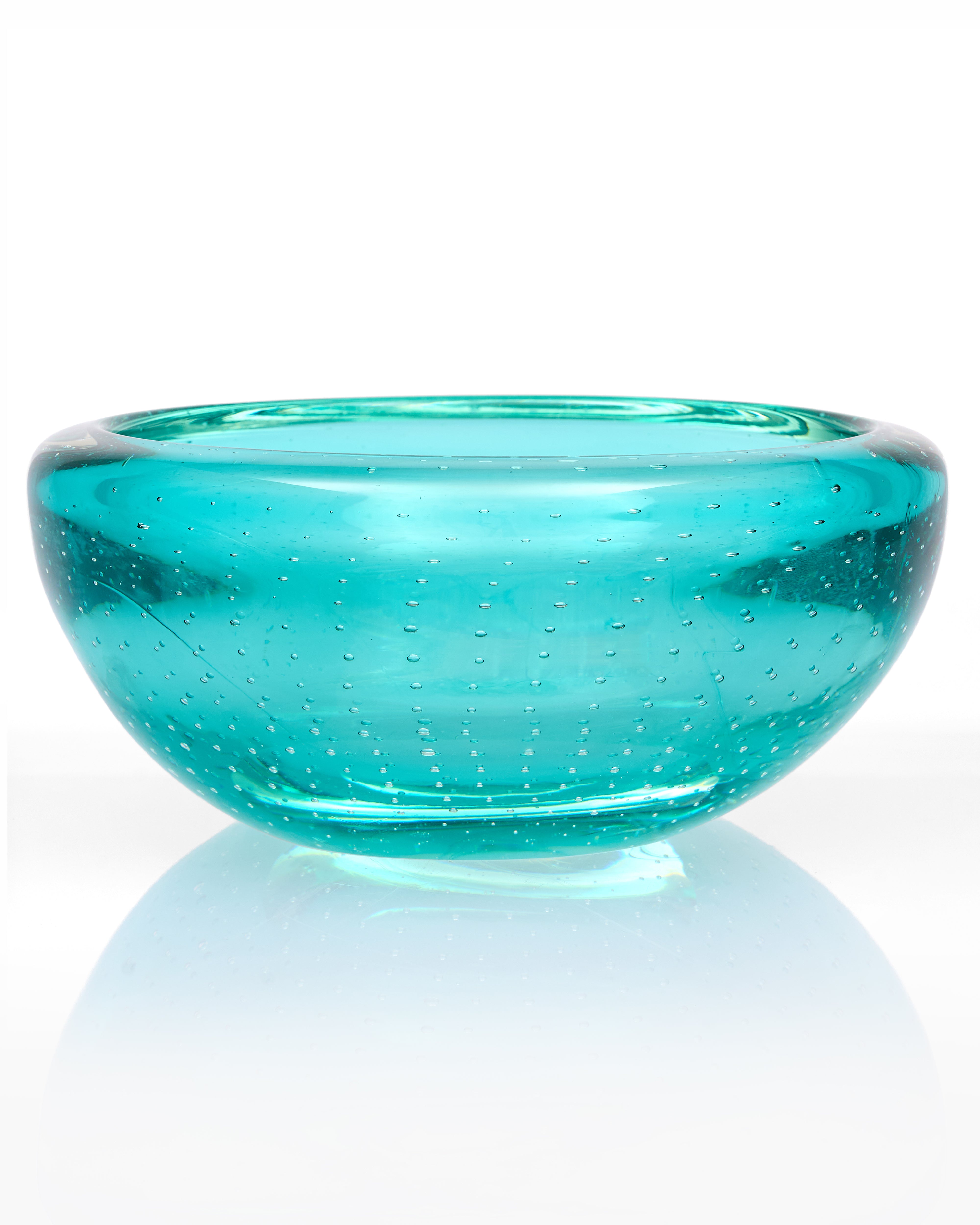 Elaris Teal Crystal Glass Vase