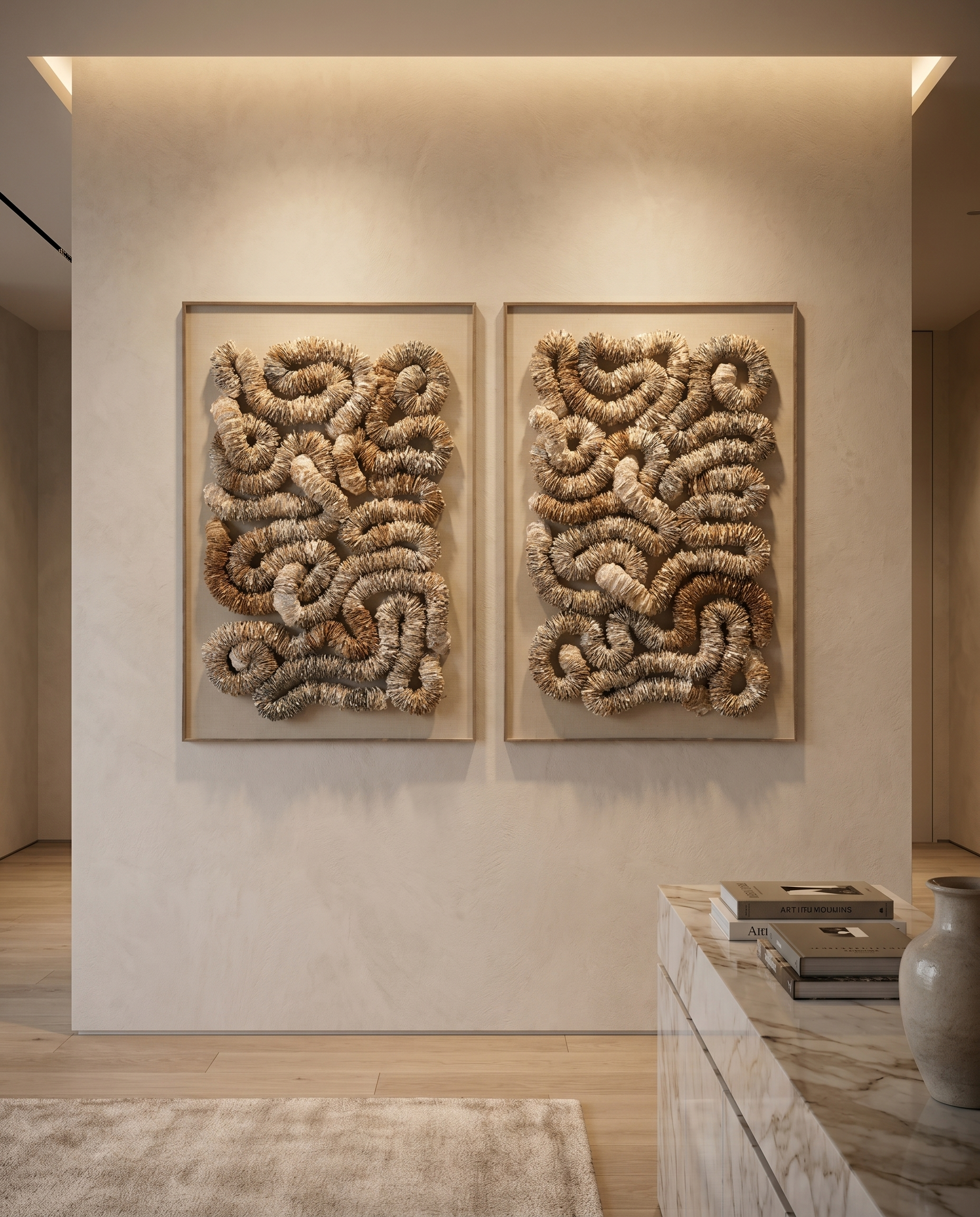 Eternity Hand-Formed Paper Wall Art with Solid Frame