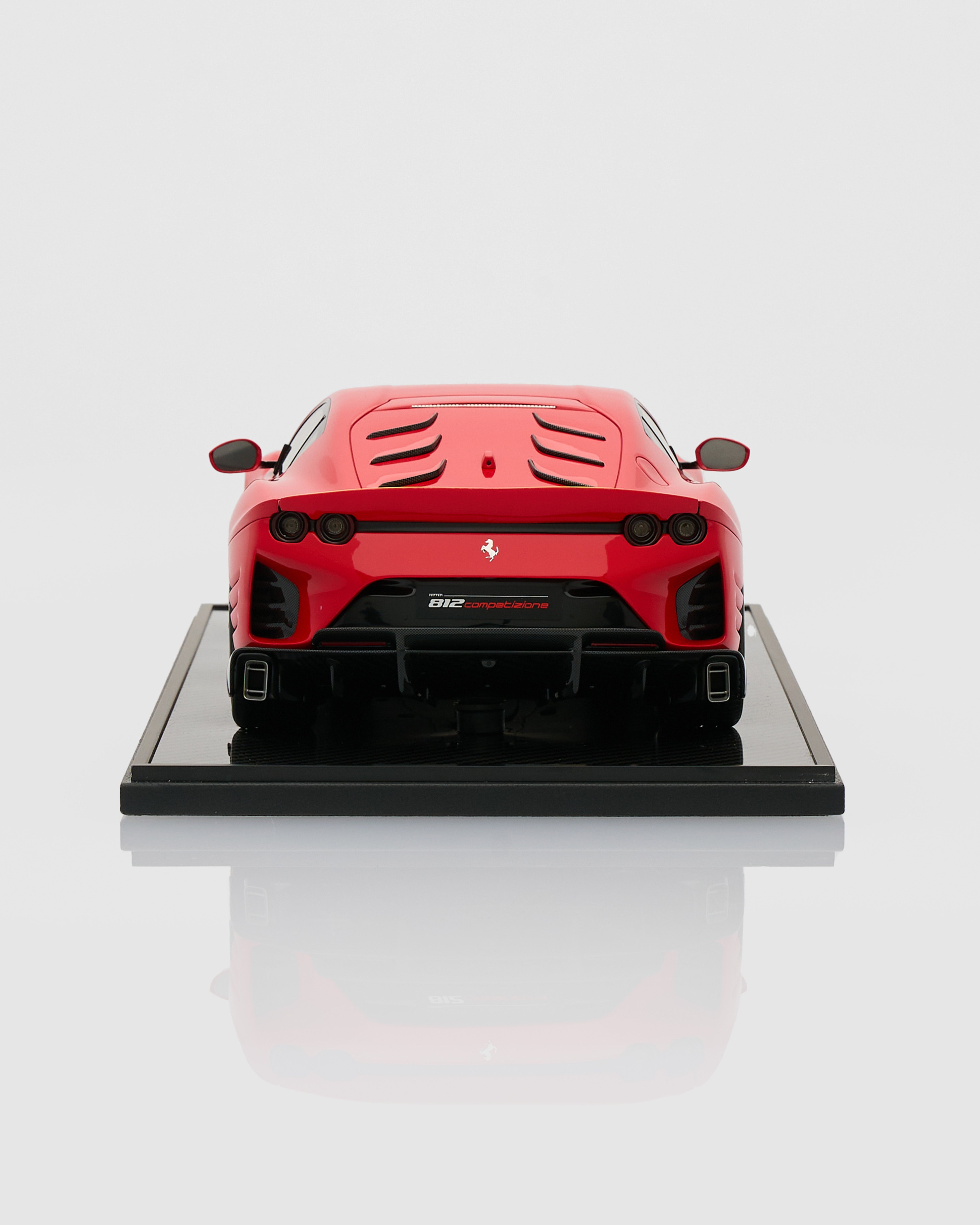 Ferrari 812 Competizione BBR scale model angled view showcasing aerodynamic design and collector-grade finish