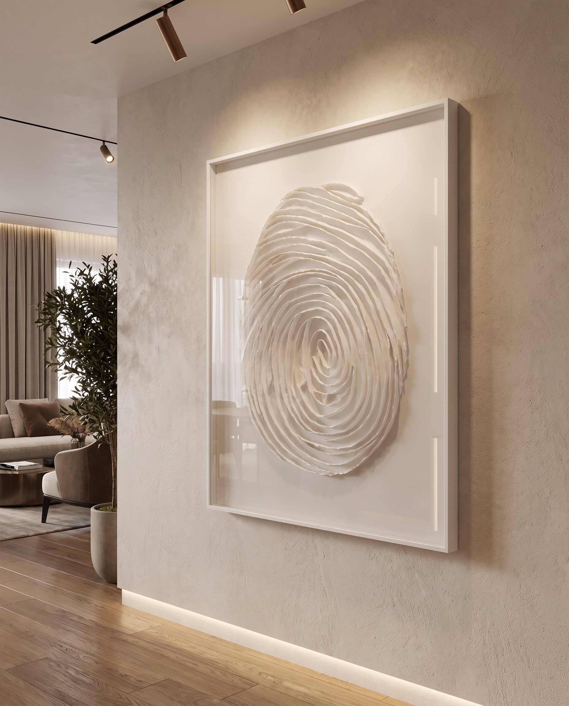 Ivory Imprint - Abstract Wallart
