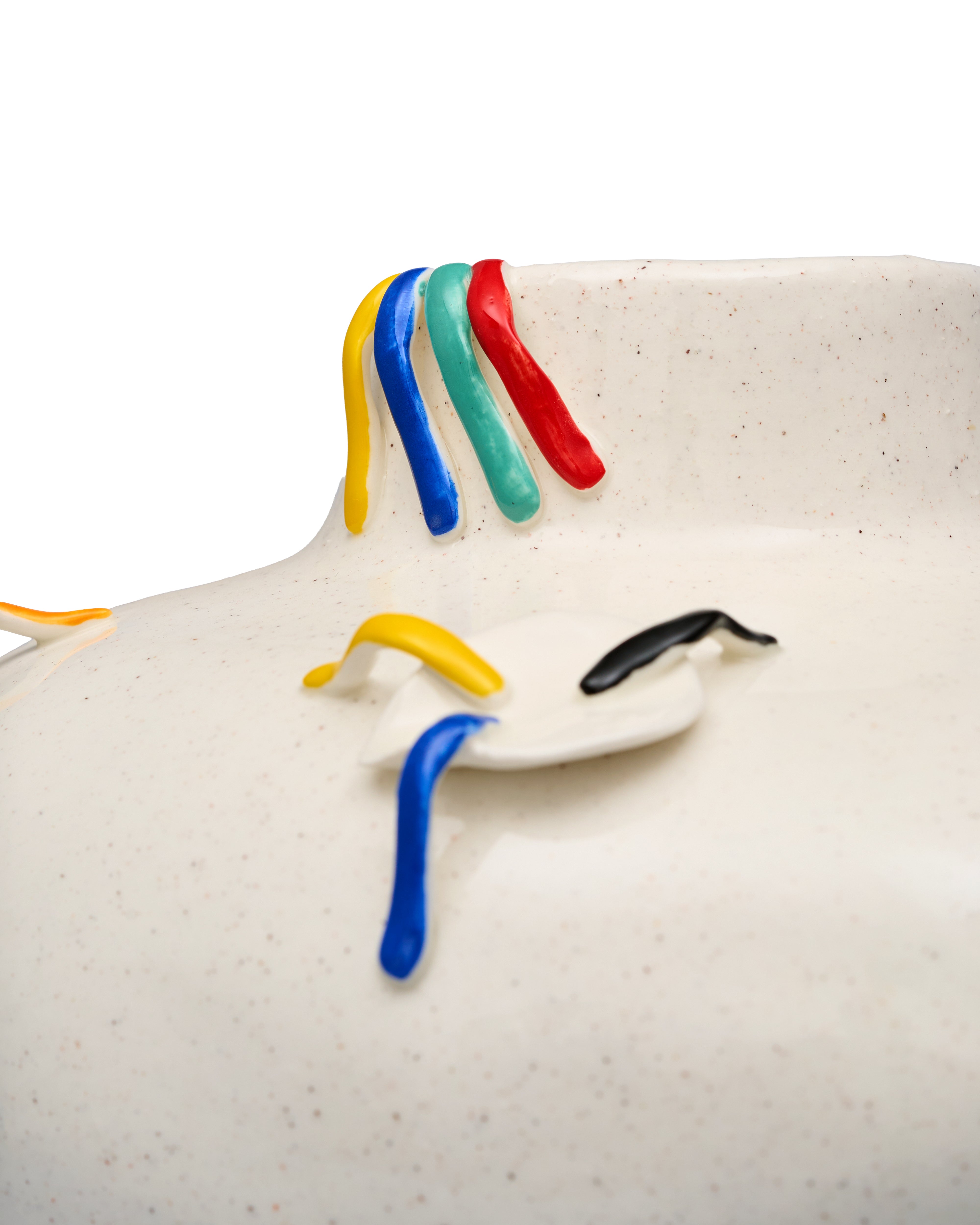 Frost Veil Ceramic Vase