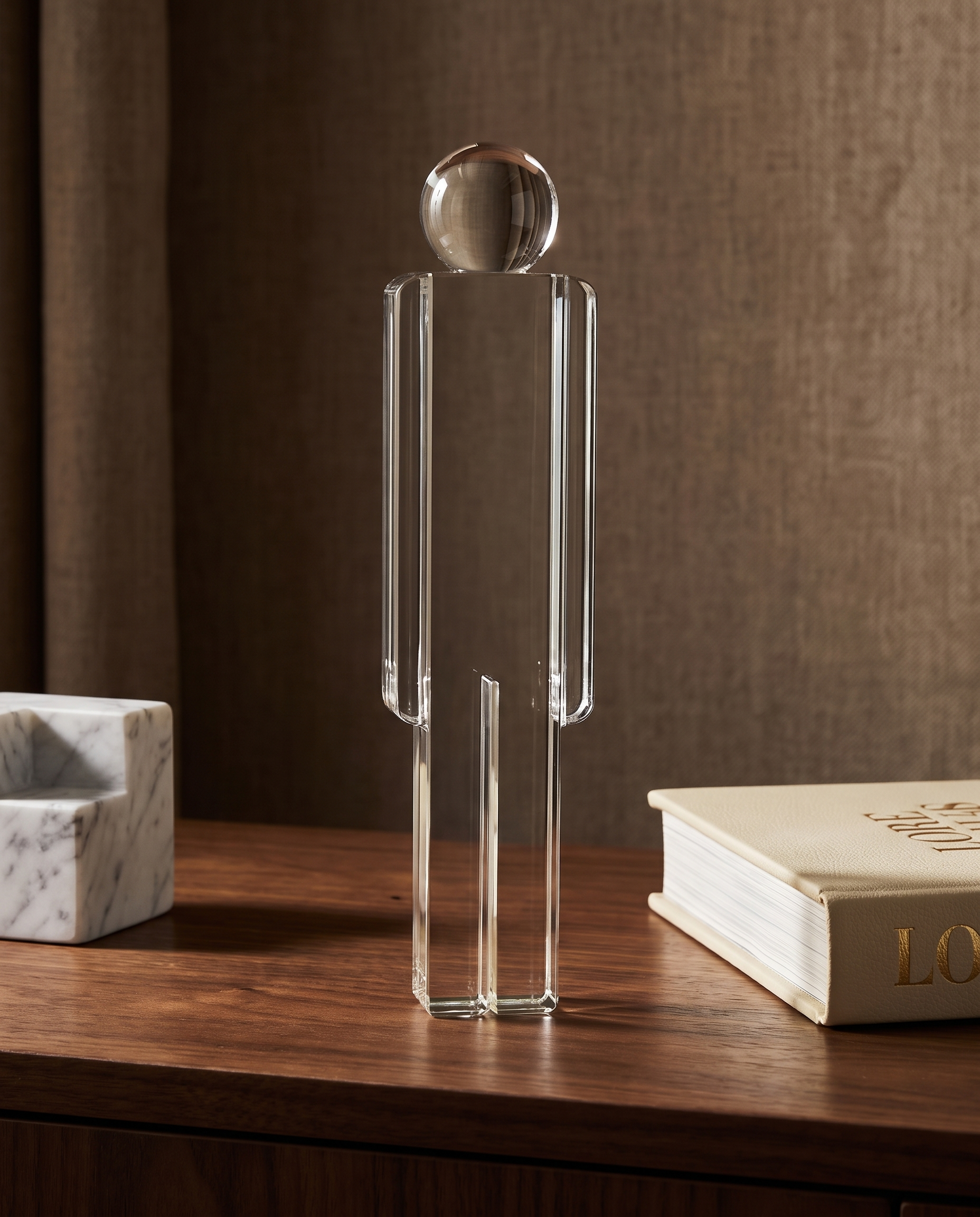 Glassier Man Crystal Glass Decor