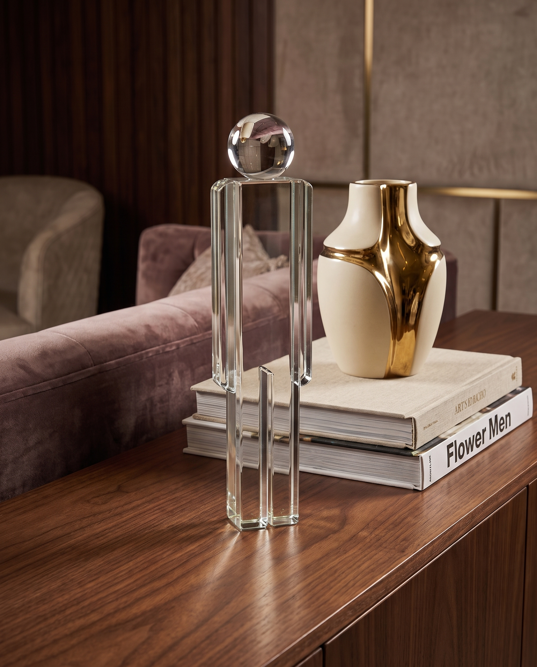 Glassier Man Crystal Glass Decor
