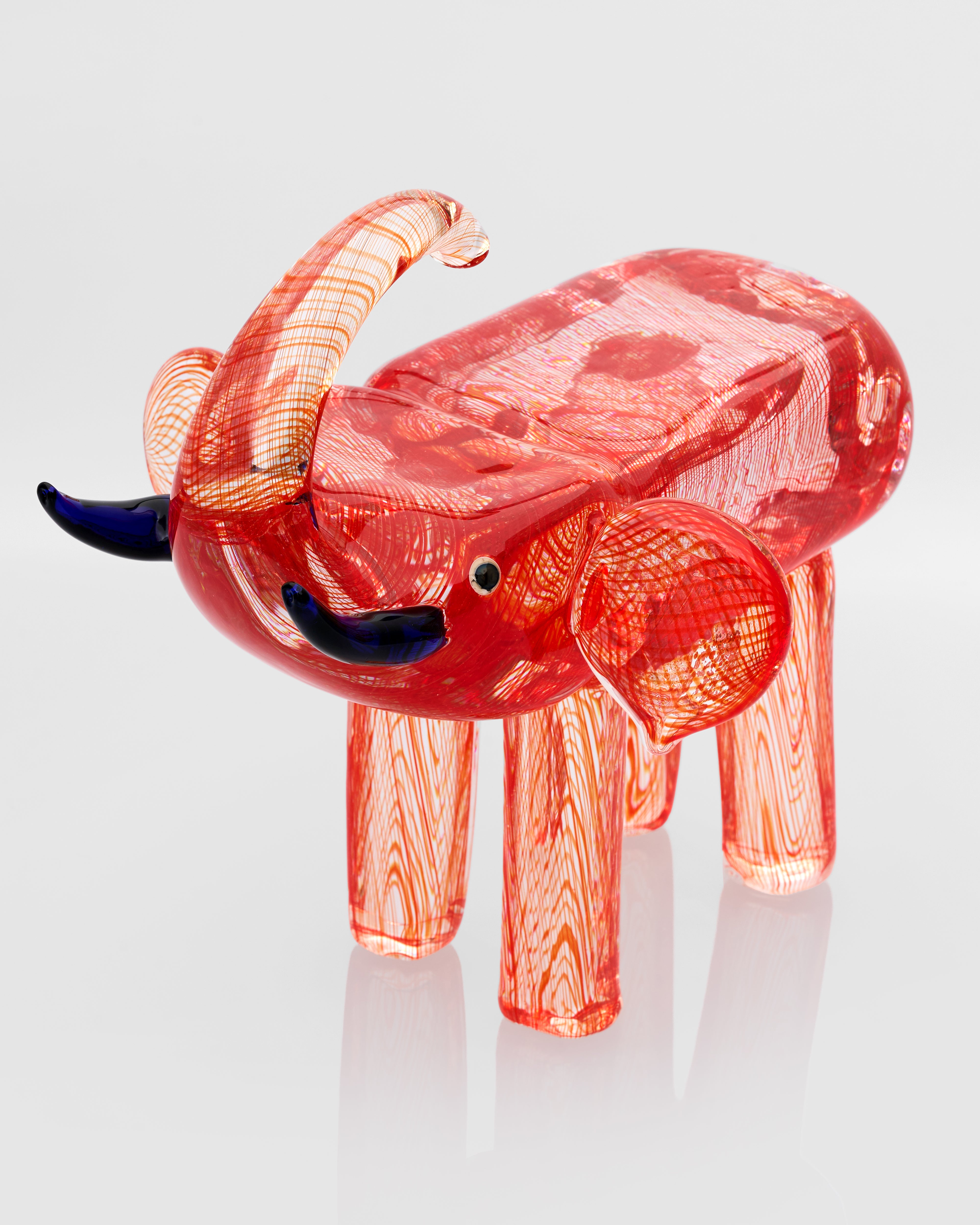 Angled view of Glidara Elephant Decor emphasizing dynamic form and refined craftsmanship