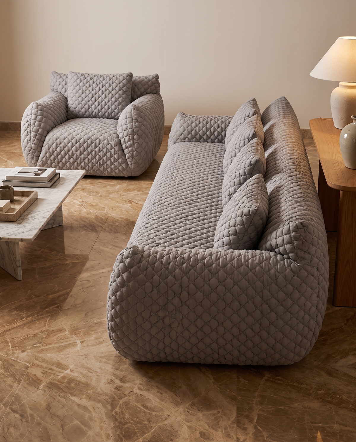 Cielo Comfy Sofa - Grey