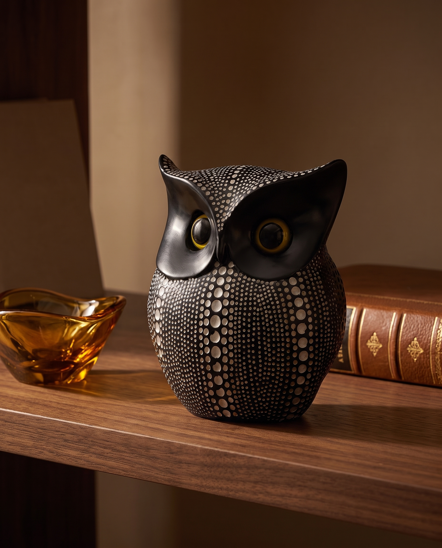 Hedwig Owl Figurine - Black