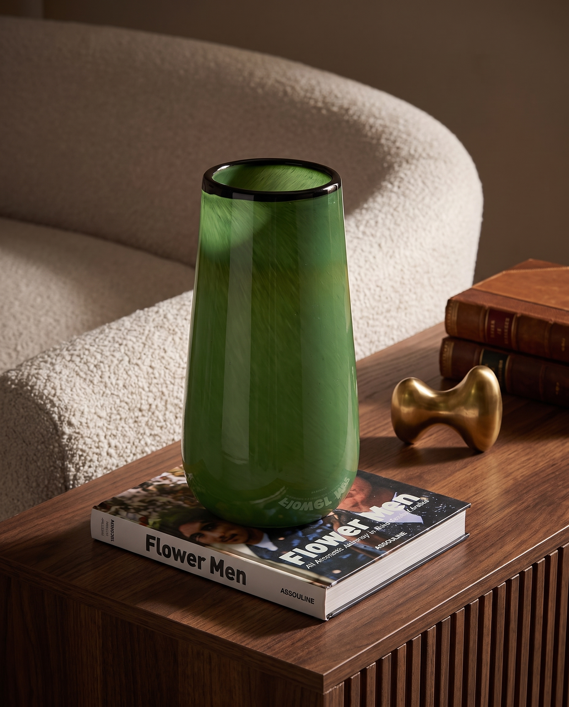Heirloom Palm Green Retro Vase