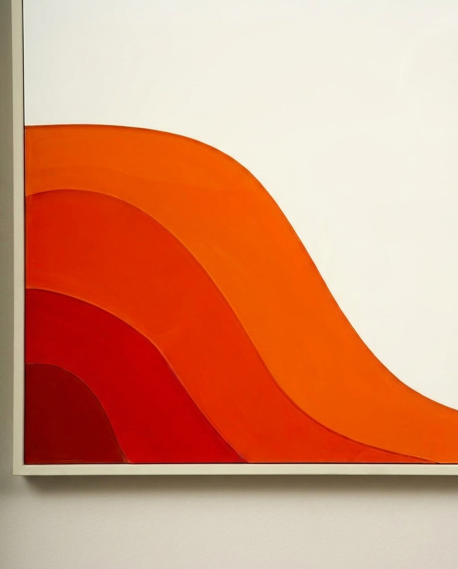 Crimson Currents - Abstract Acrylic Wall Art