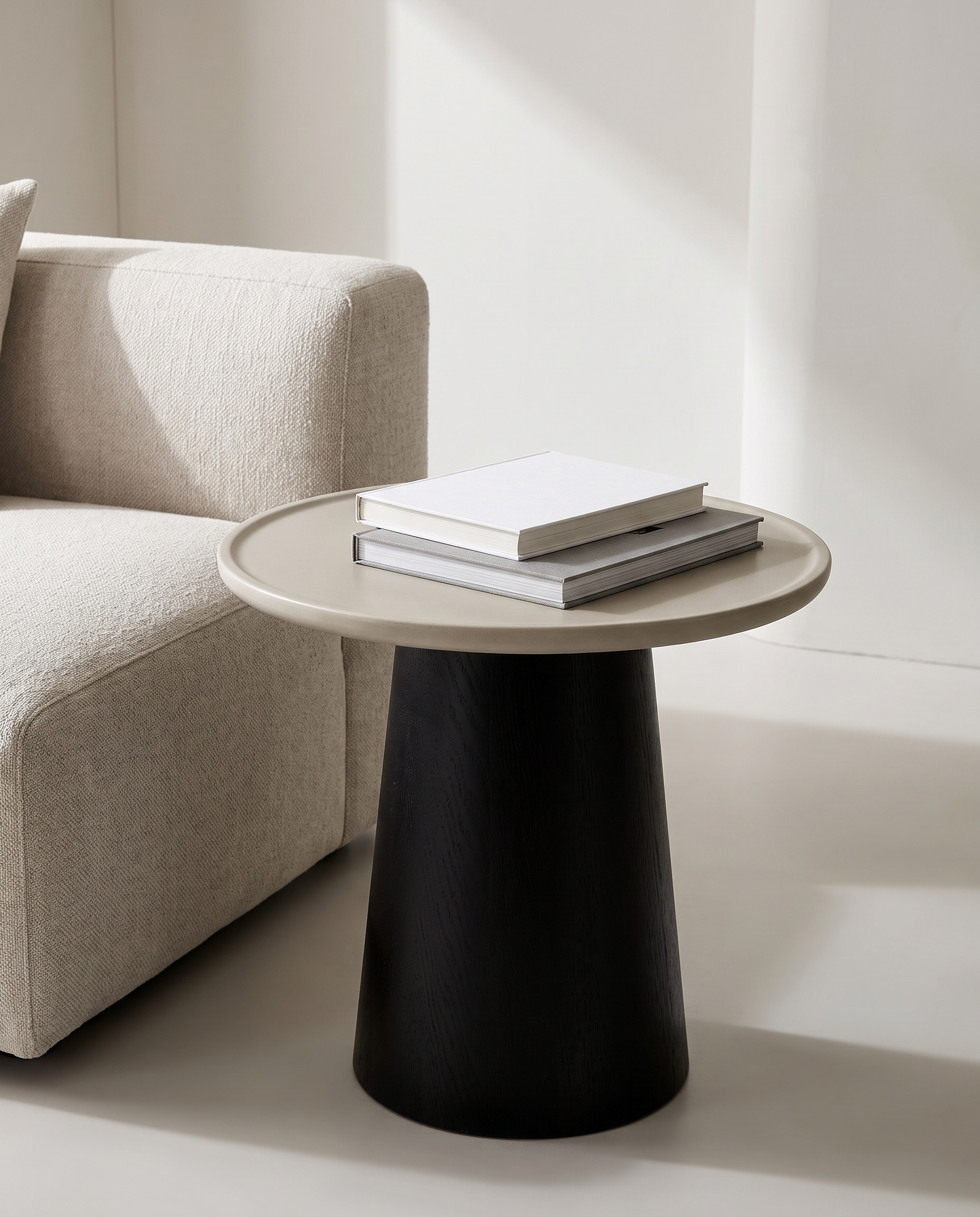 Eclat Fibra Side Table - Neutral Greige