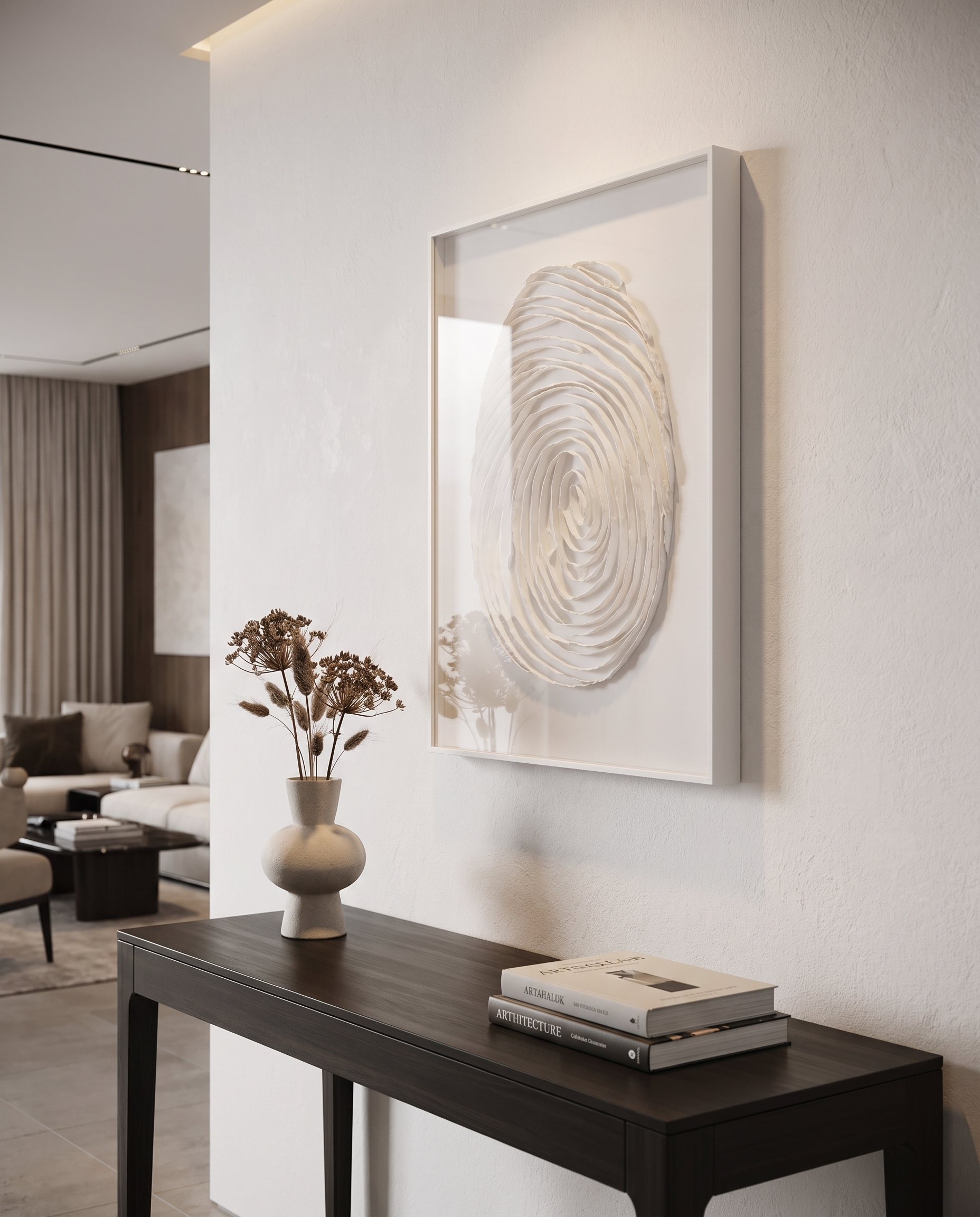Ivory Imprint - Abstract Wallart