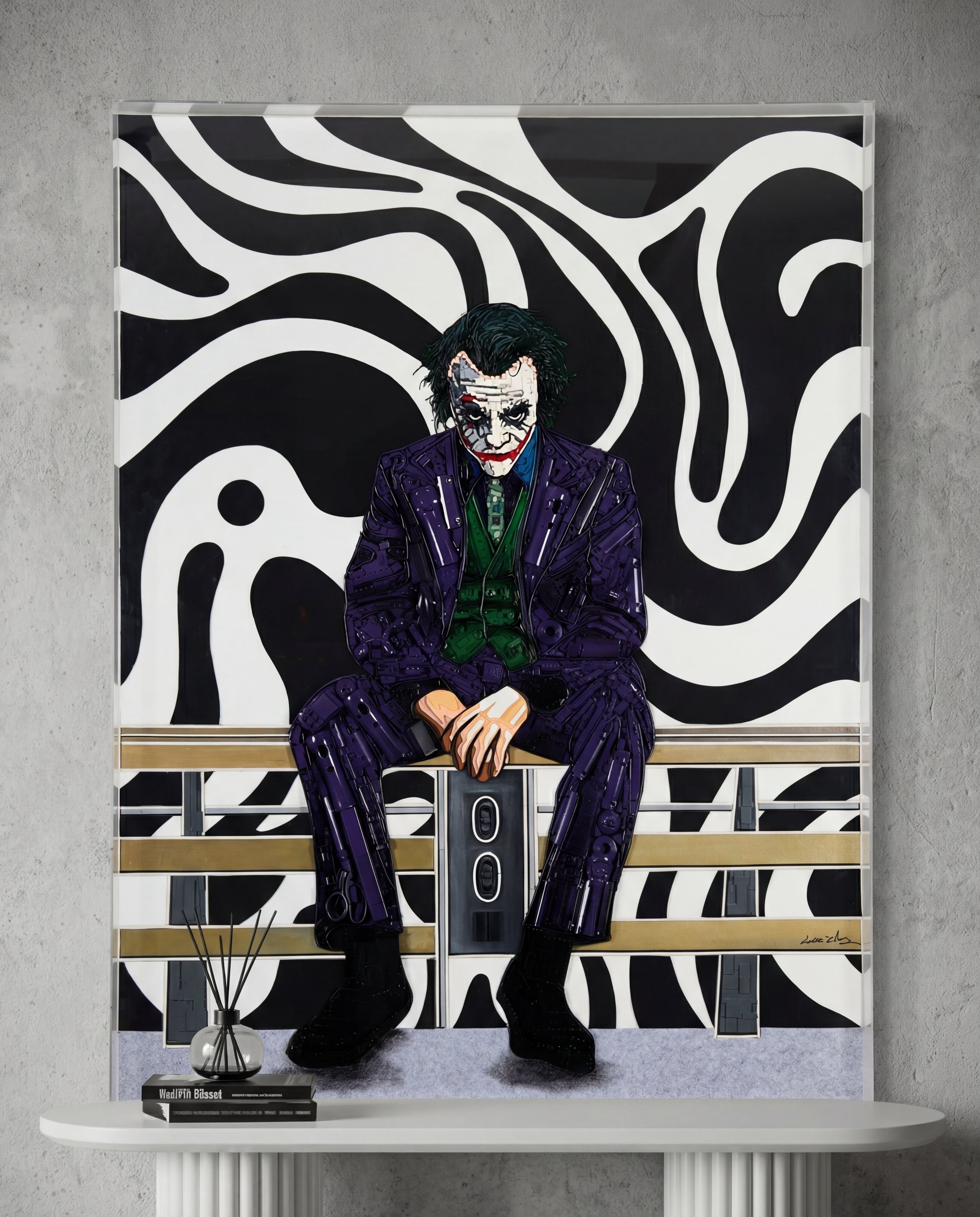 Joker wall art luxury home decor accent featuring bold pop art design and contemporary artistic expression