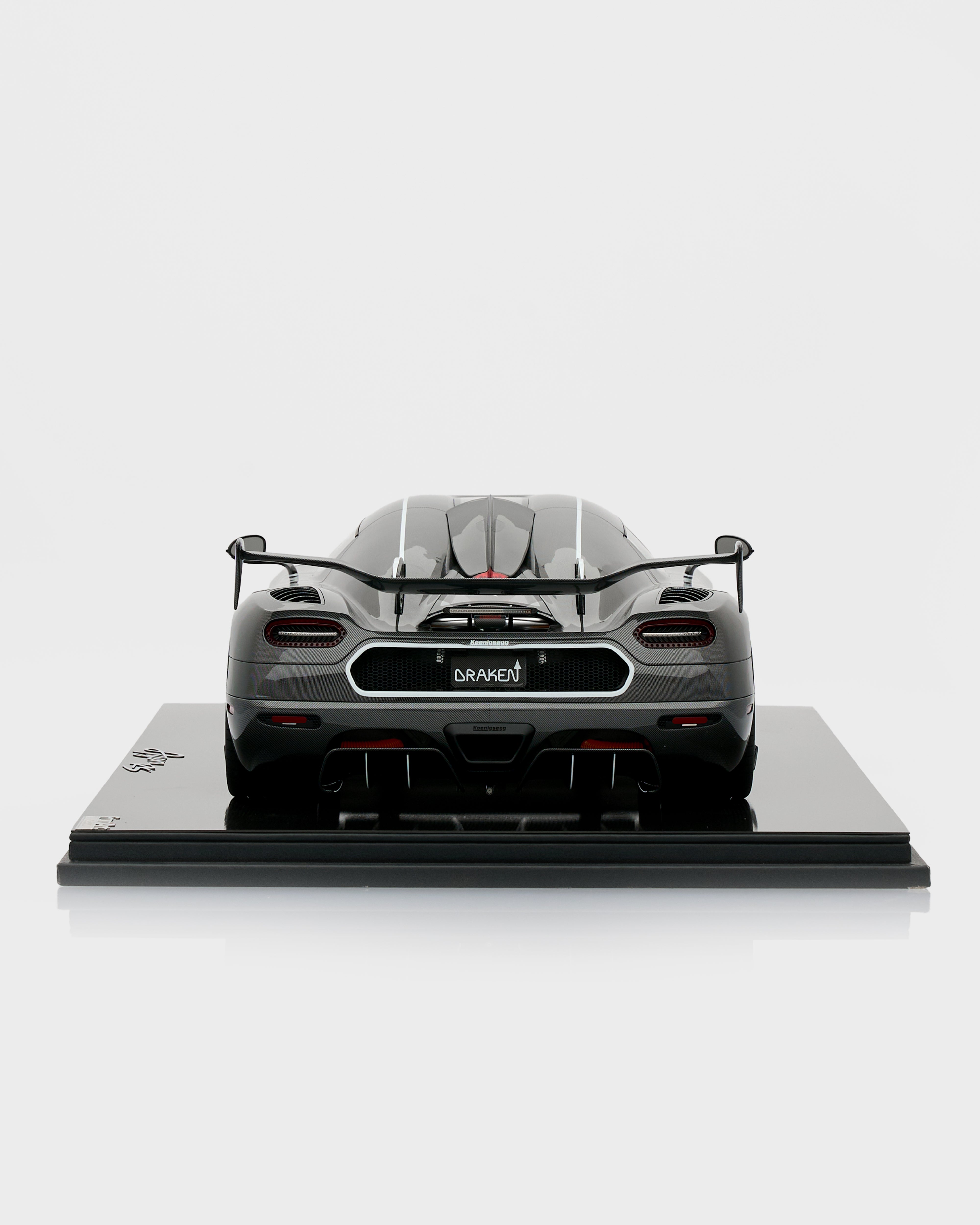 Model of a sports car on a white background