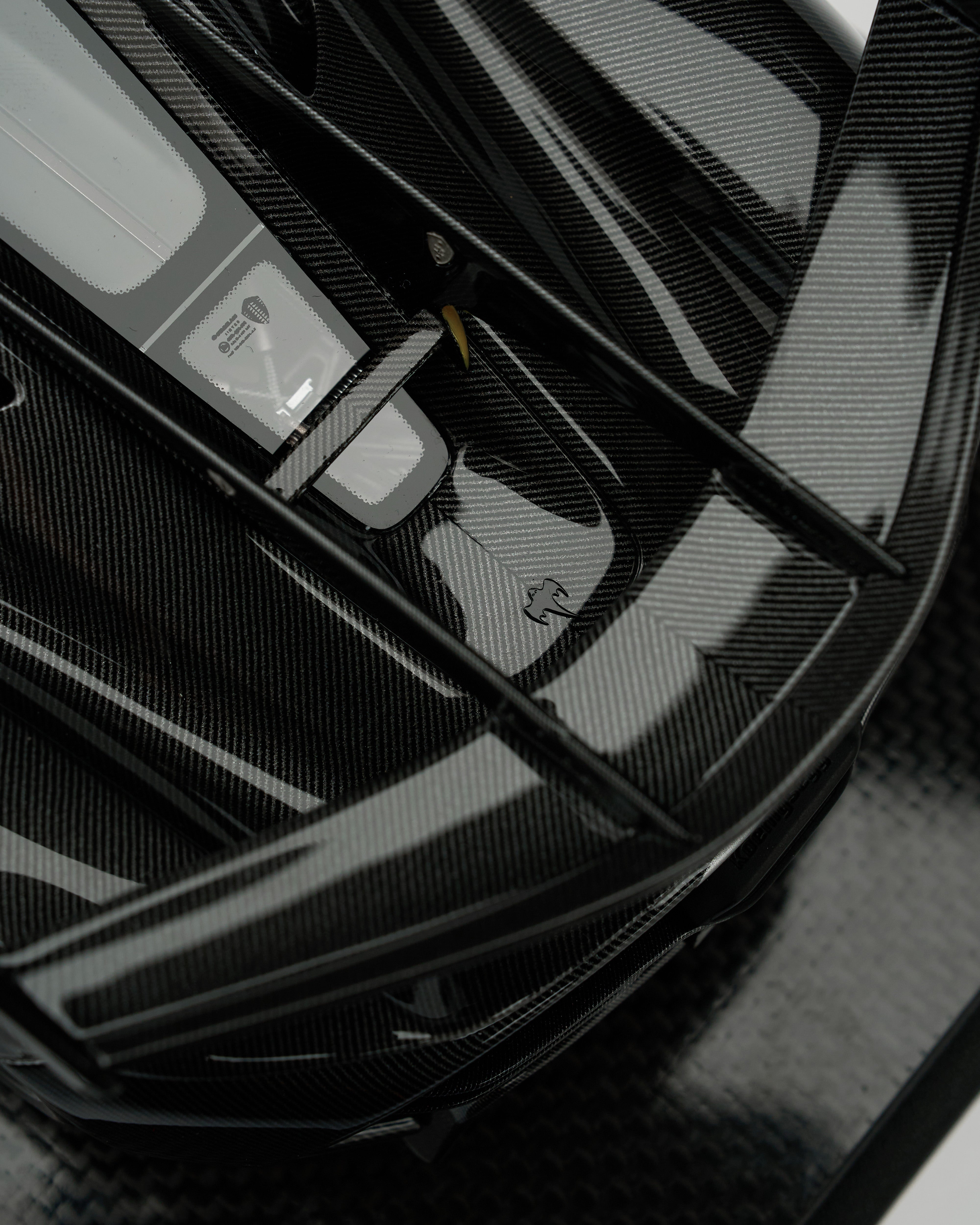 Close-up of Koenigsegg Jesko 7510 1:18 scale model showing realistic wheels and exterior details