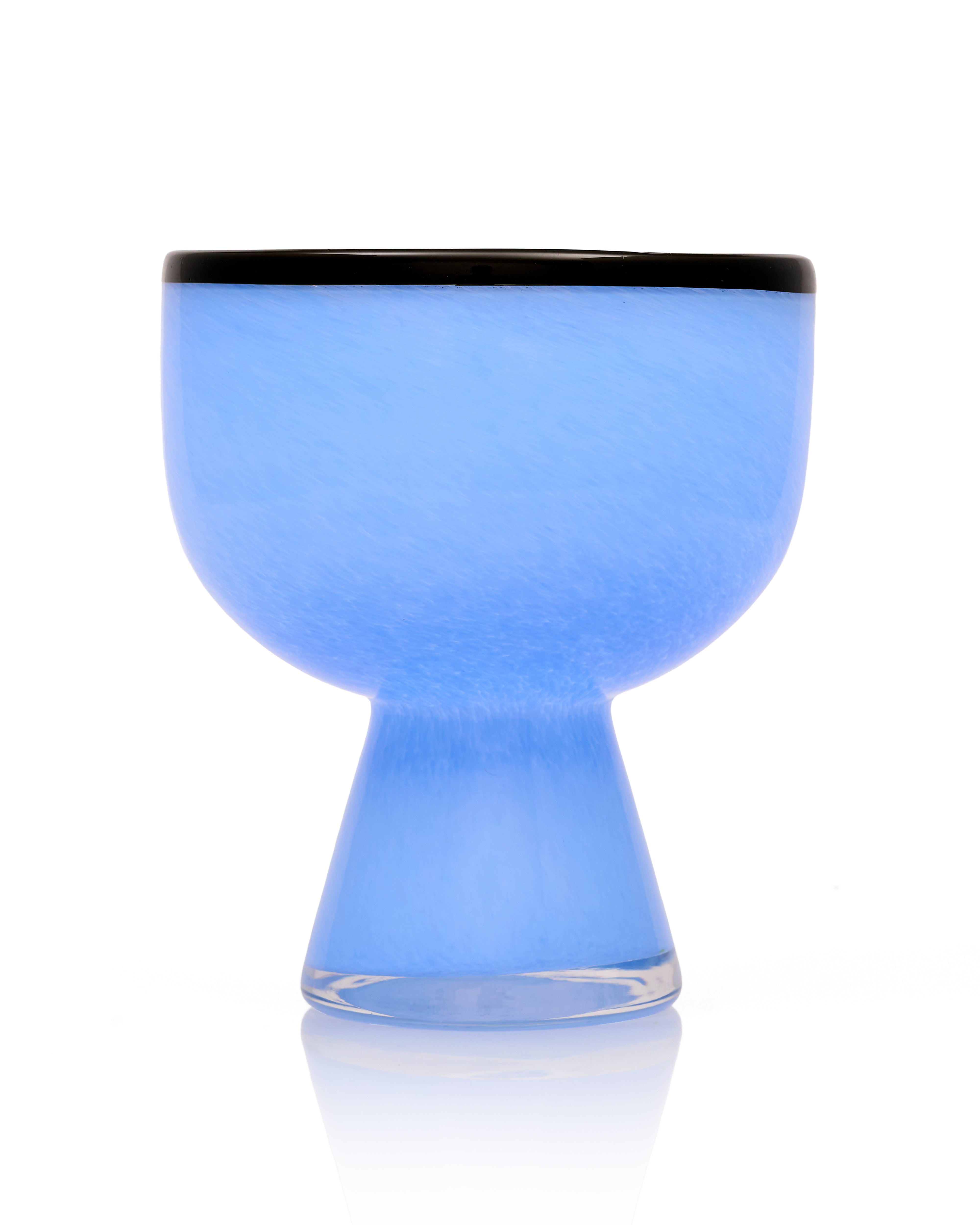 Eliana Blue Conical Vase Small