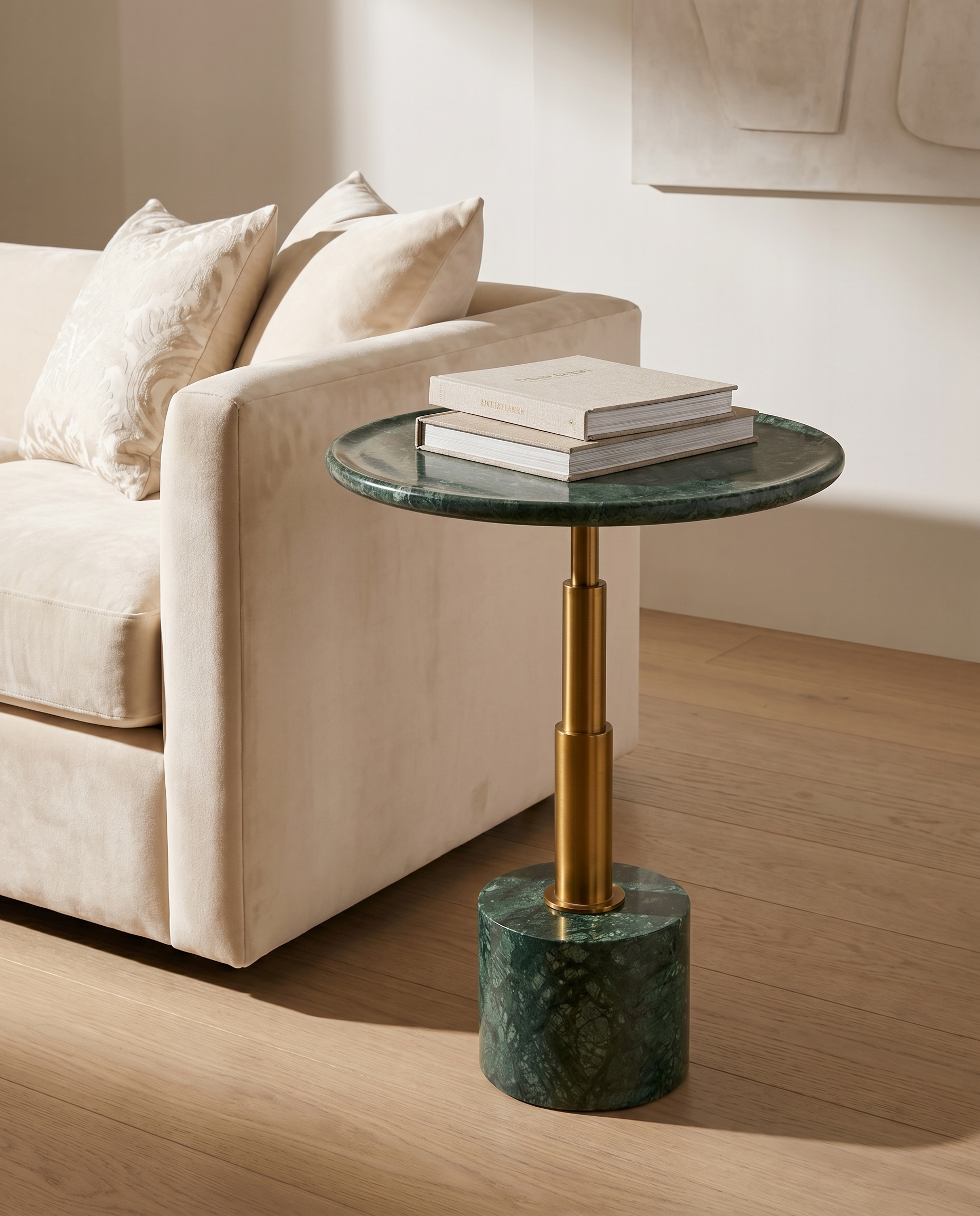 Lippa Green Marble Side Table