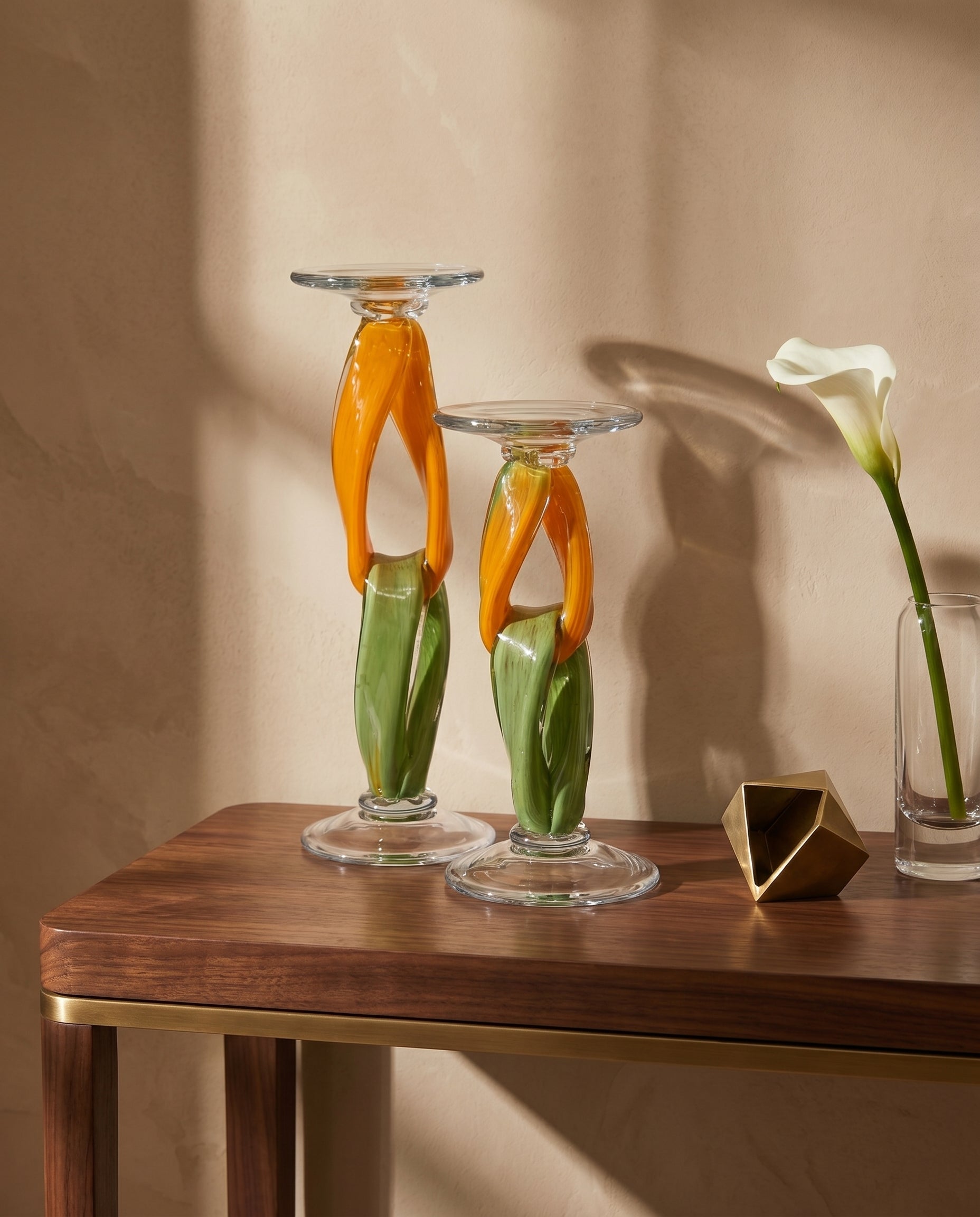 Duala Knot Crystal Candle Holder