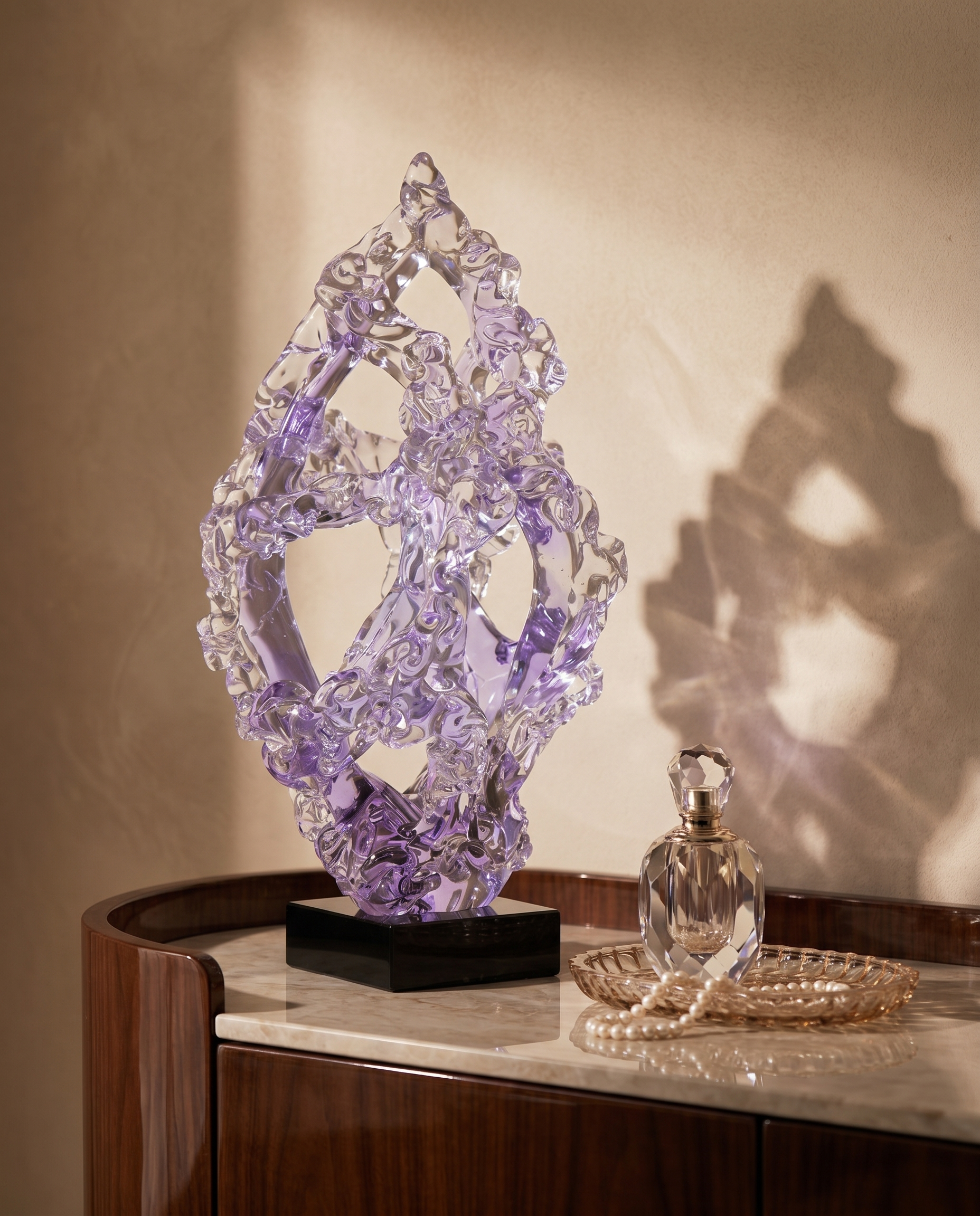 Opula Purple Crystal Decor