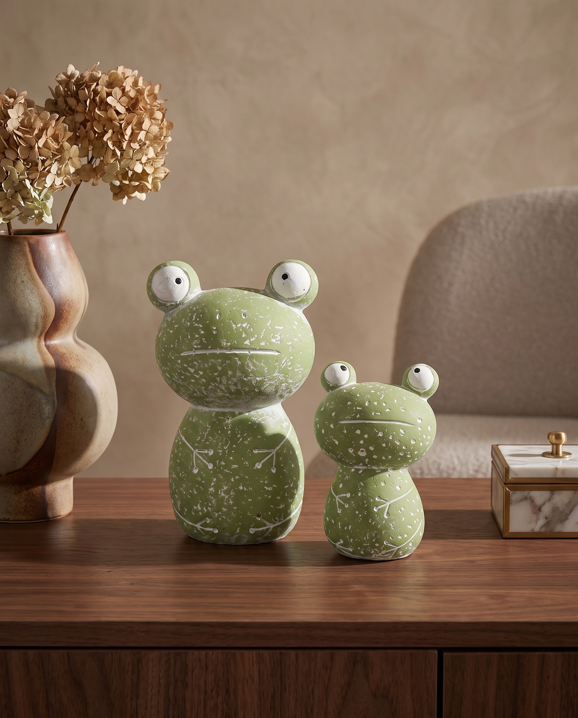 Mossbrook Froggy Duo Decor