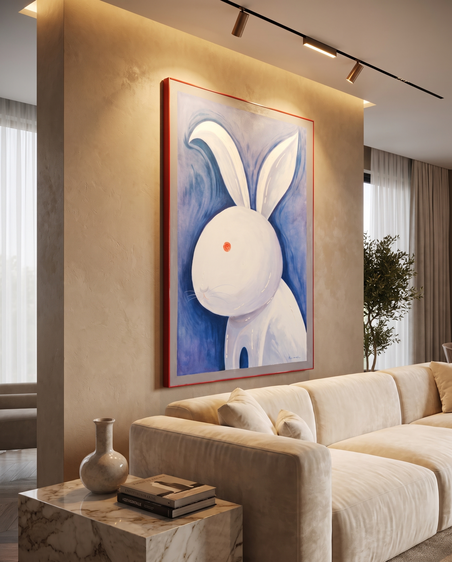 Noble Bunny - Modern Luxury Wallart