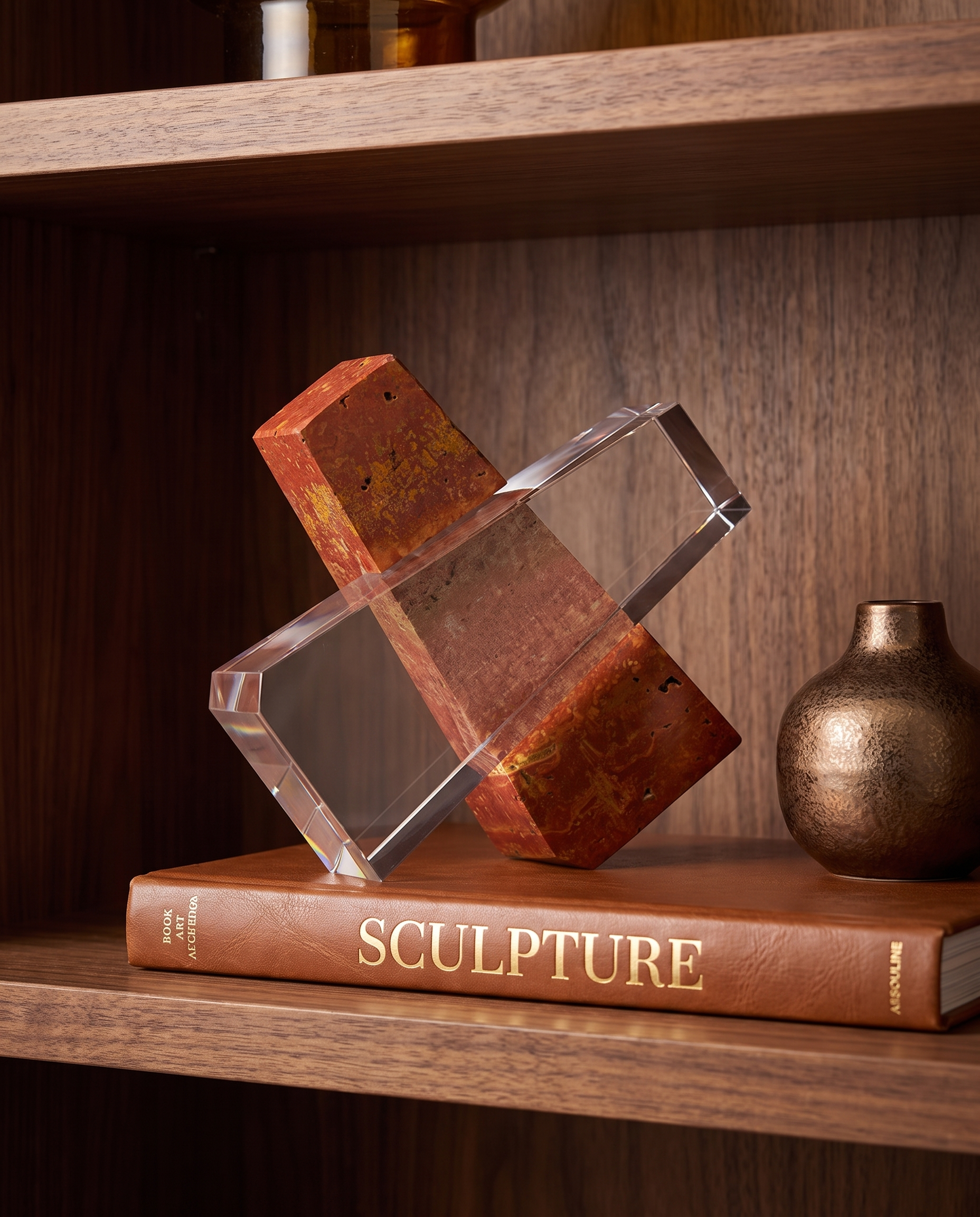 The Obelisk Balance Red Stone Decor