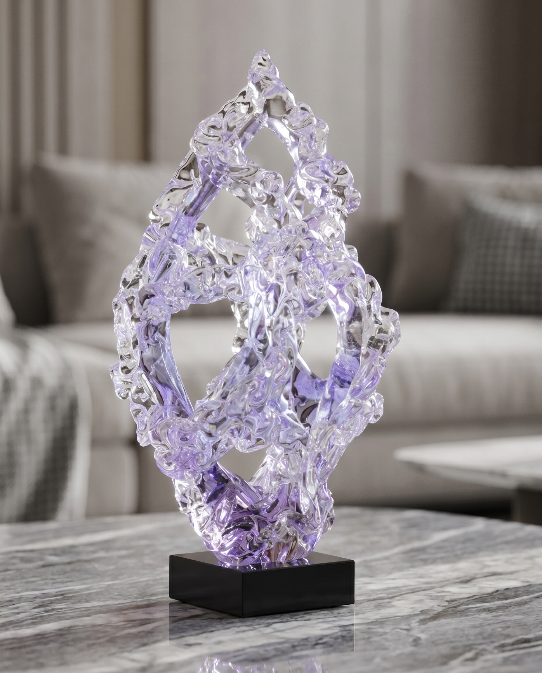 Opula Purple Crystal Decor