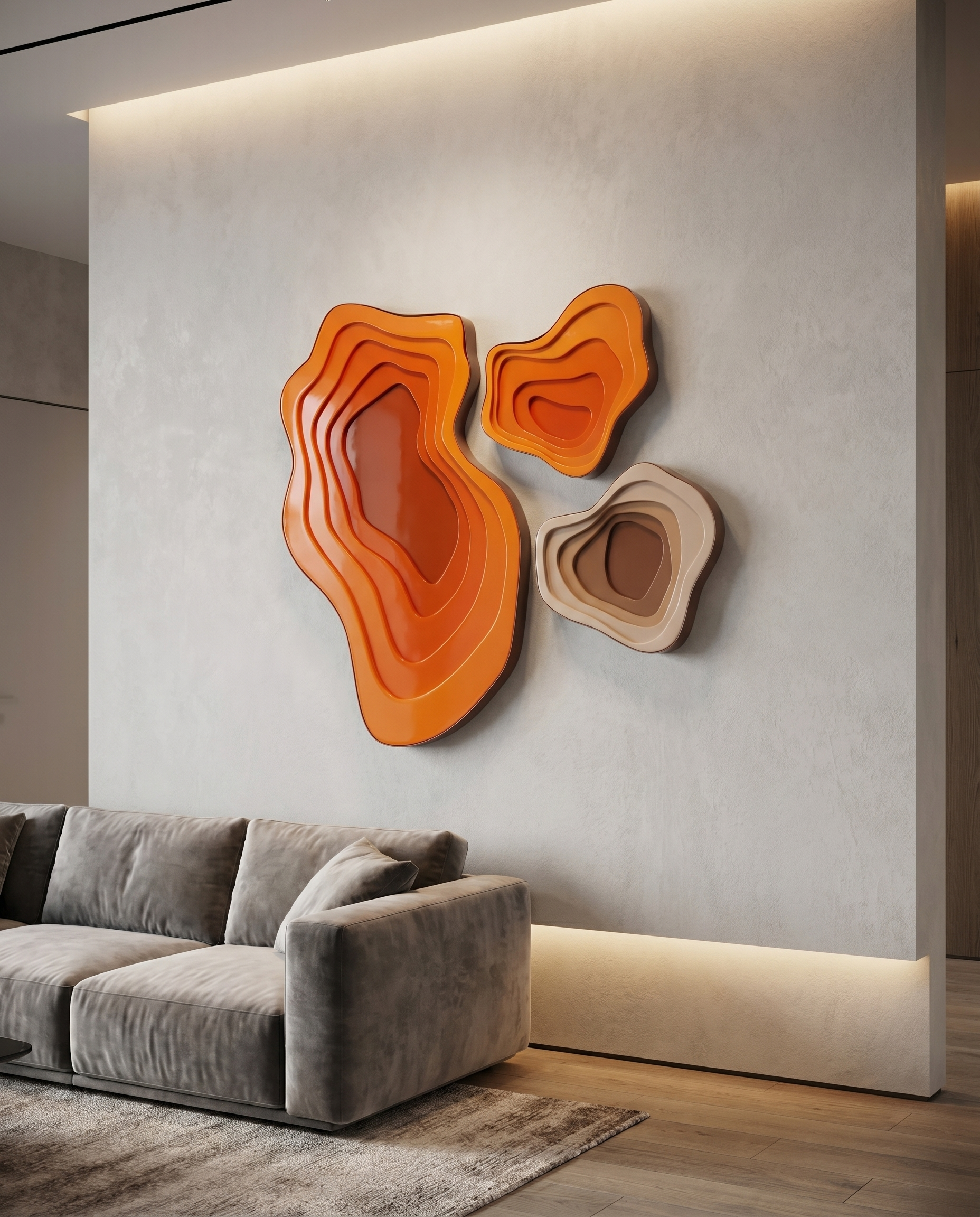 Celestial Currents Modern Luxury Wall Art