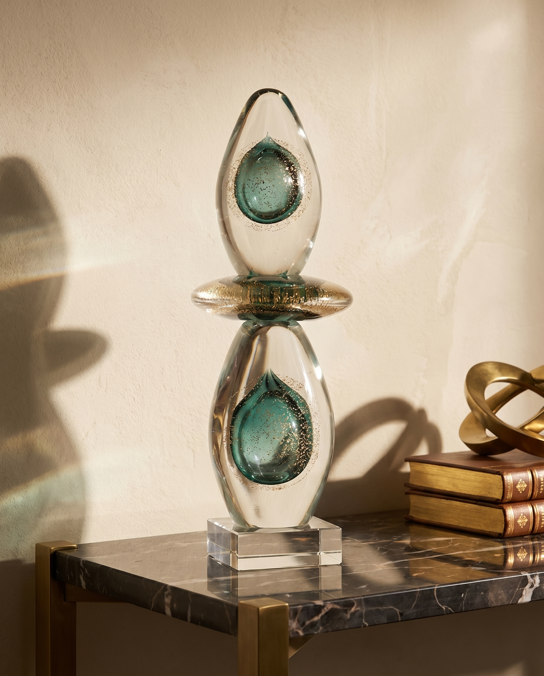 Oriona Drop Crystal Glass Decor