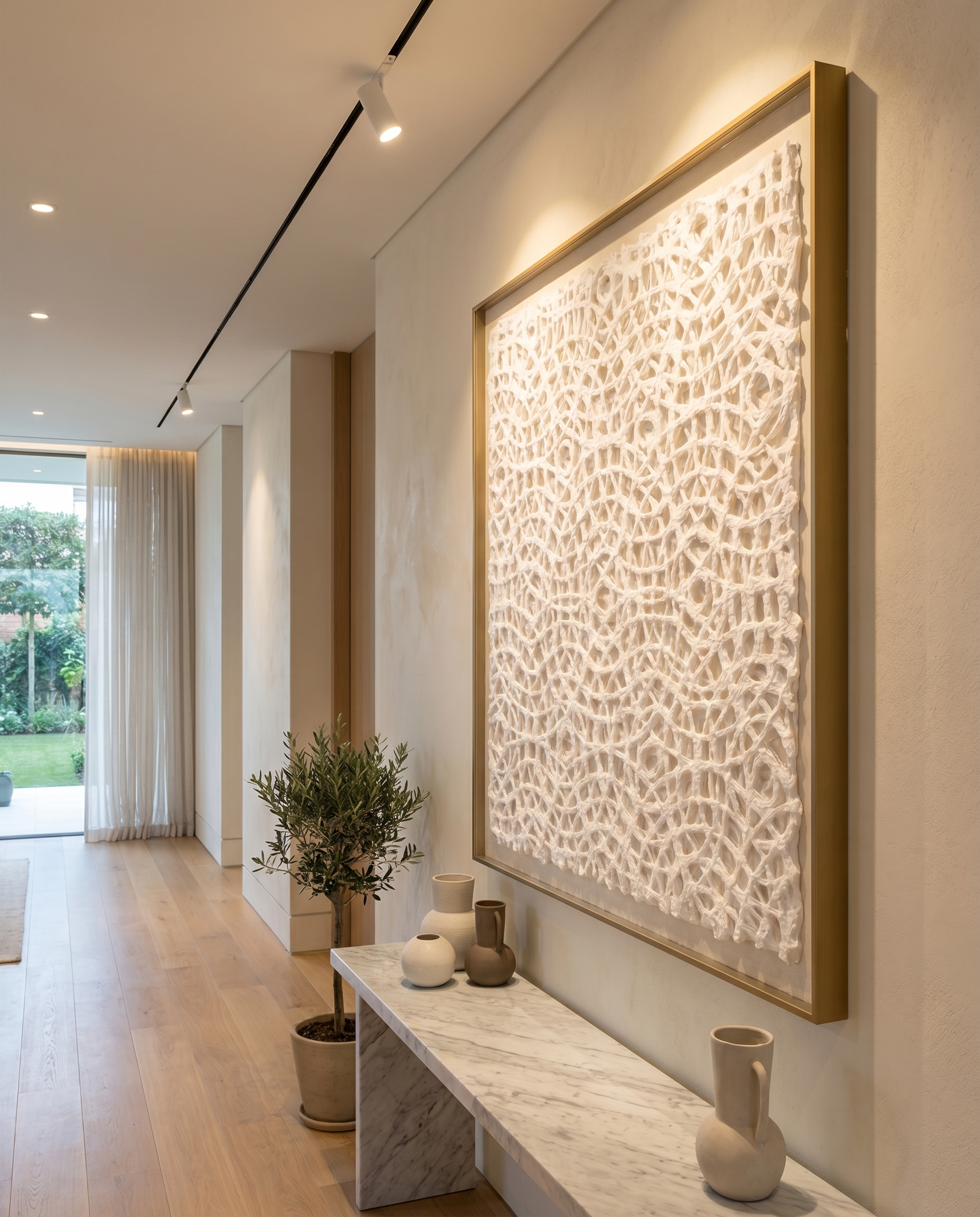 Ivory Orbit - Modern Luxury Wallart