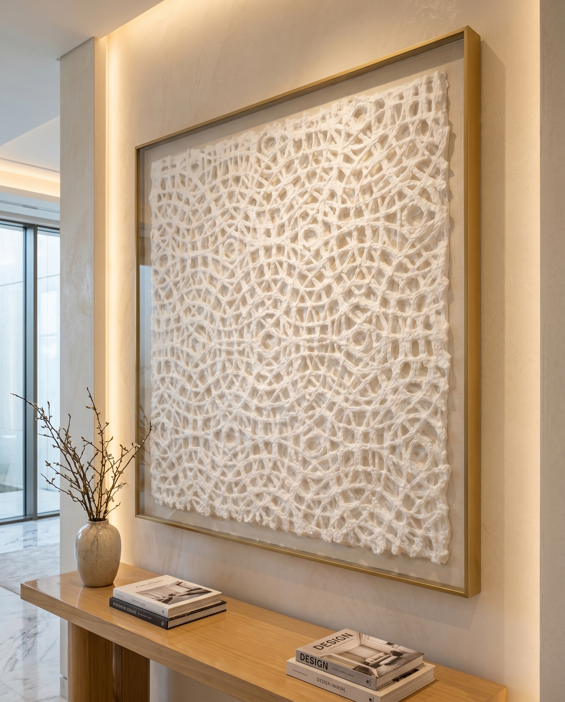 Ivory Orbit - Modern Luxury Wallart