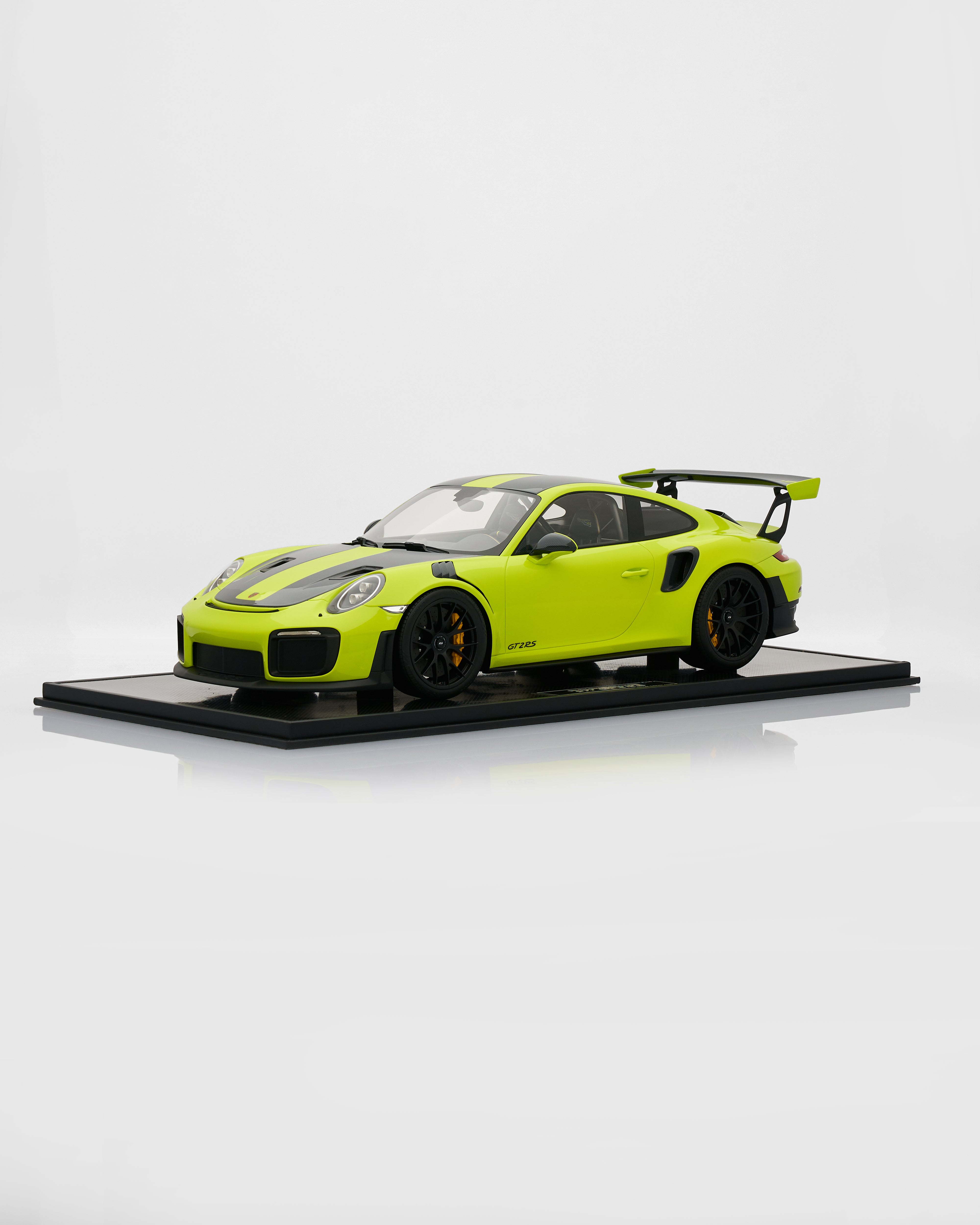 Porsche 911 GT2RS Acid Green limited edition scale model luxury collectible with vibrant acid green finish