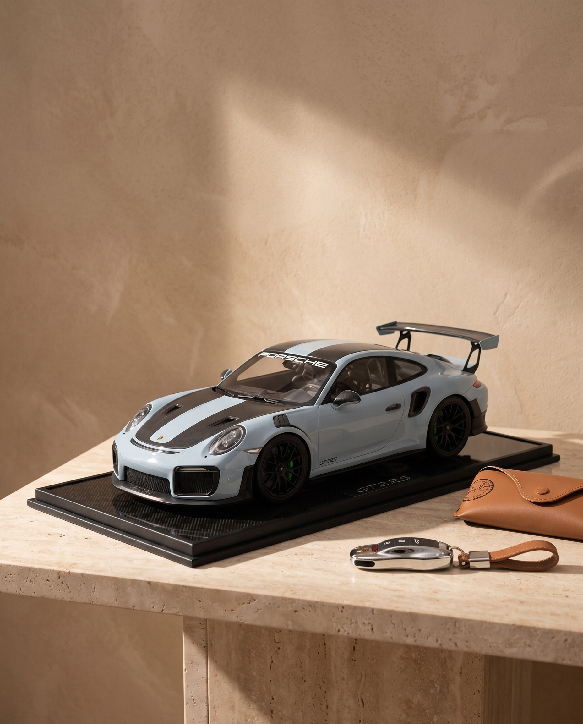 Porsche 911 GT2RS Chalk Gray Limited Edition (18/20) 1:8 Scale Model