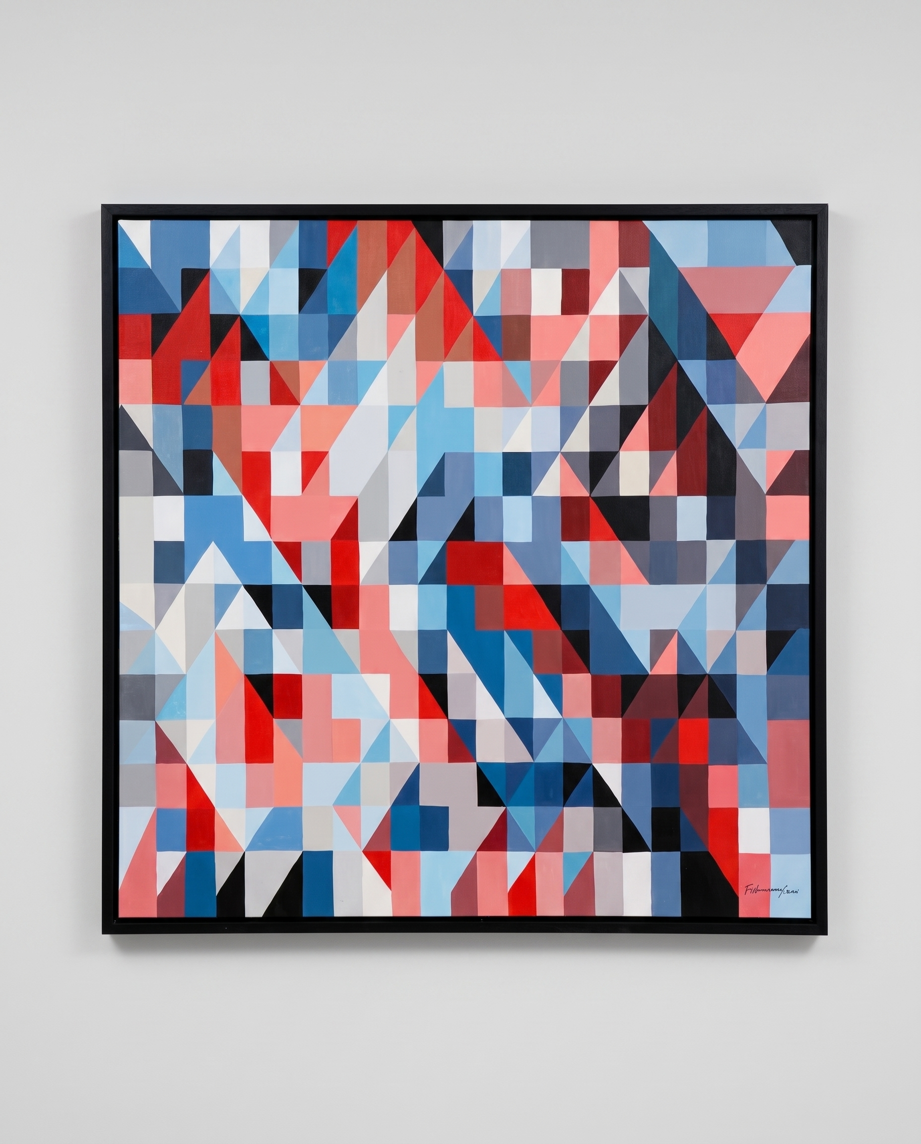 Prismic Aura - Geometric Illusion Modern Wallart