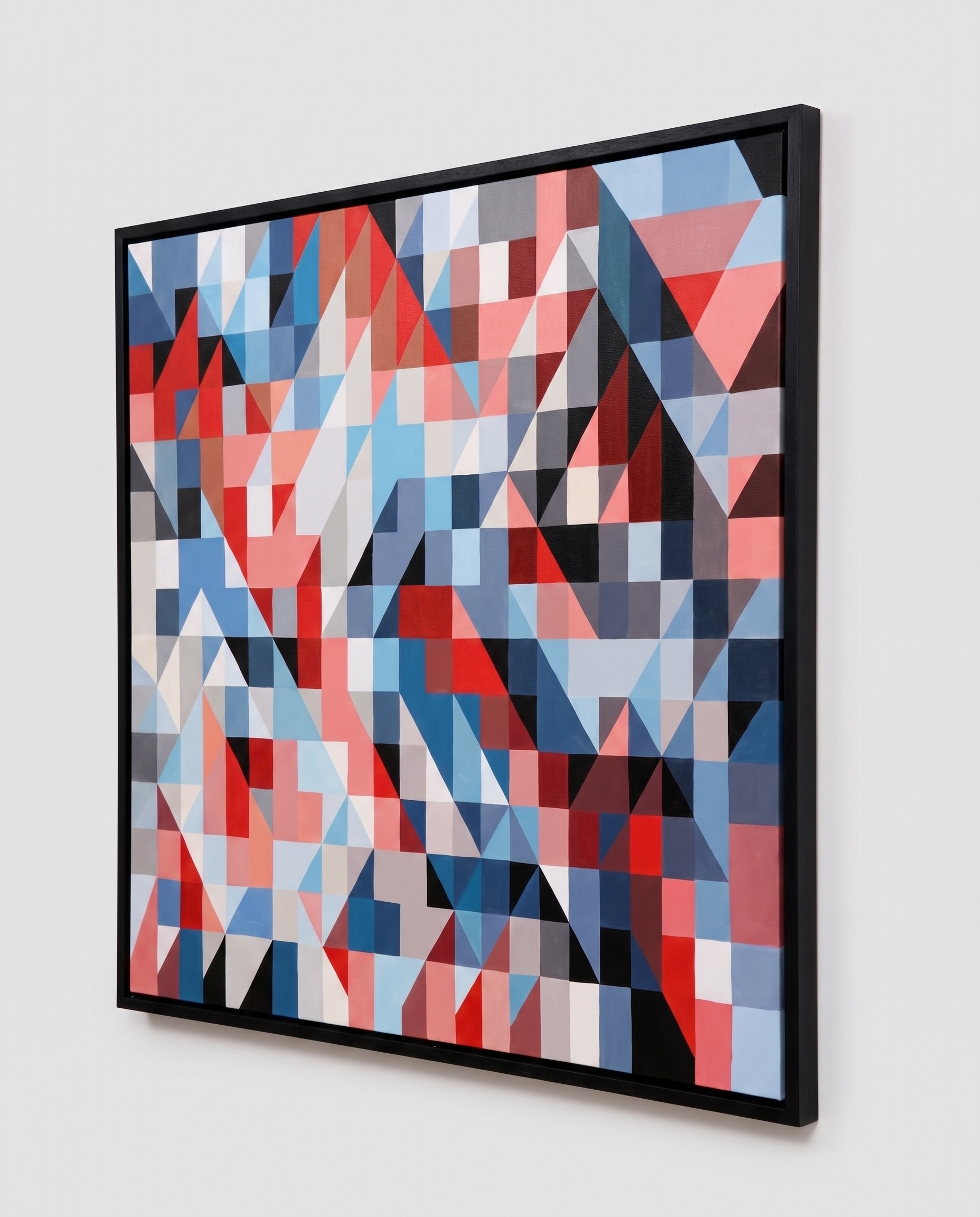 Prismic Aura - Geometric Illusion Modern Wallart