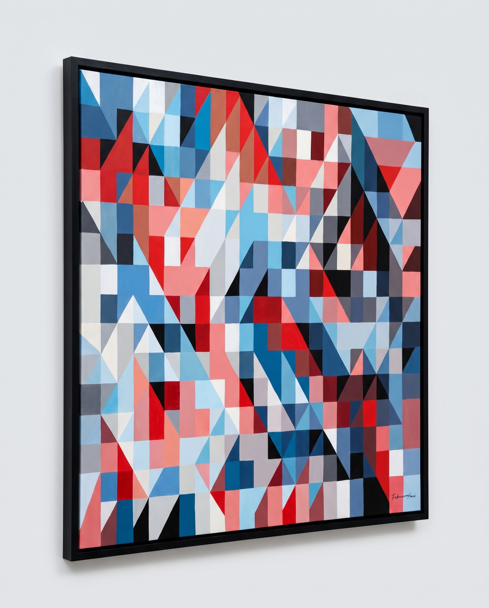 Prismic Aura - Geometric Illusion Modern Wallart