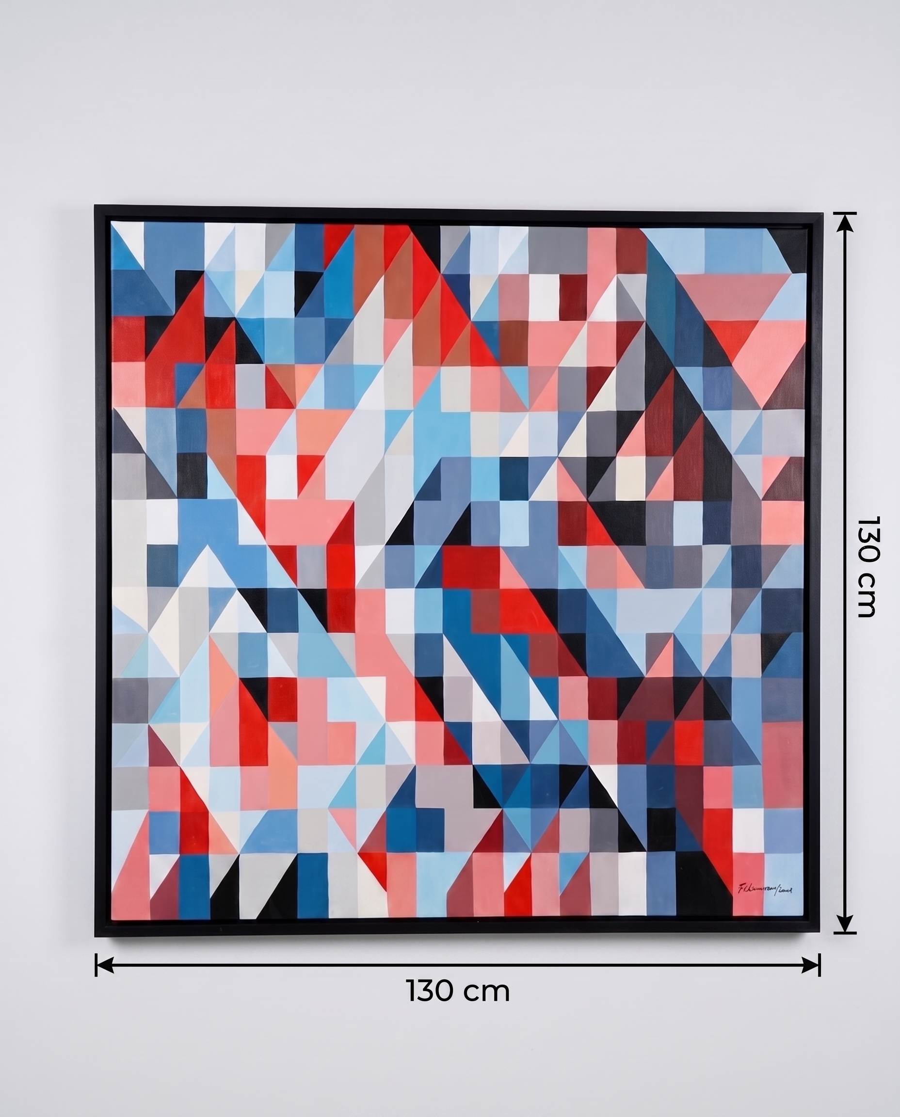 Prismic Aura - Geometric Illusion Modern Wallart
