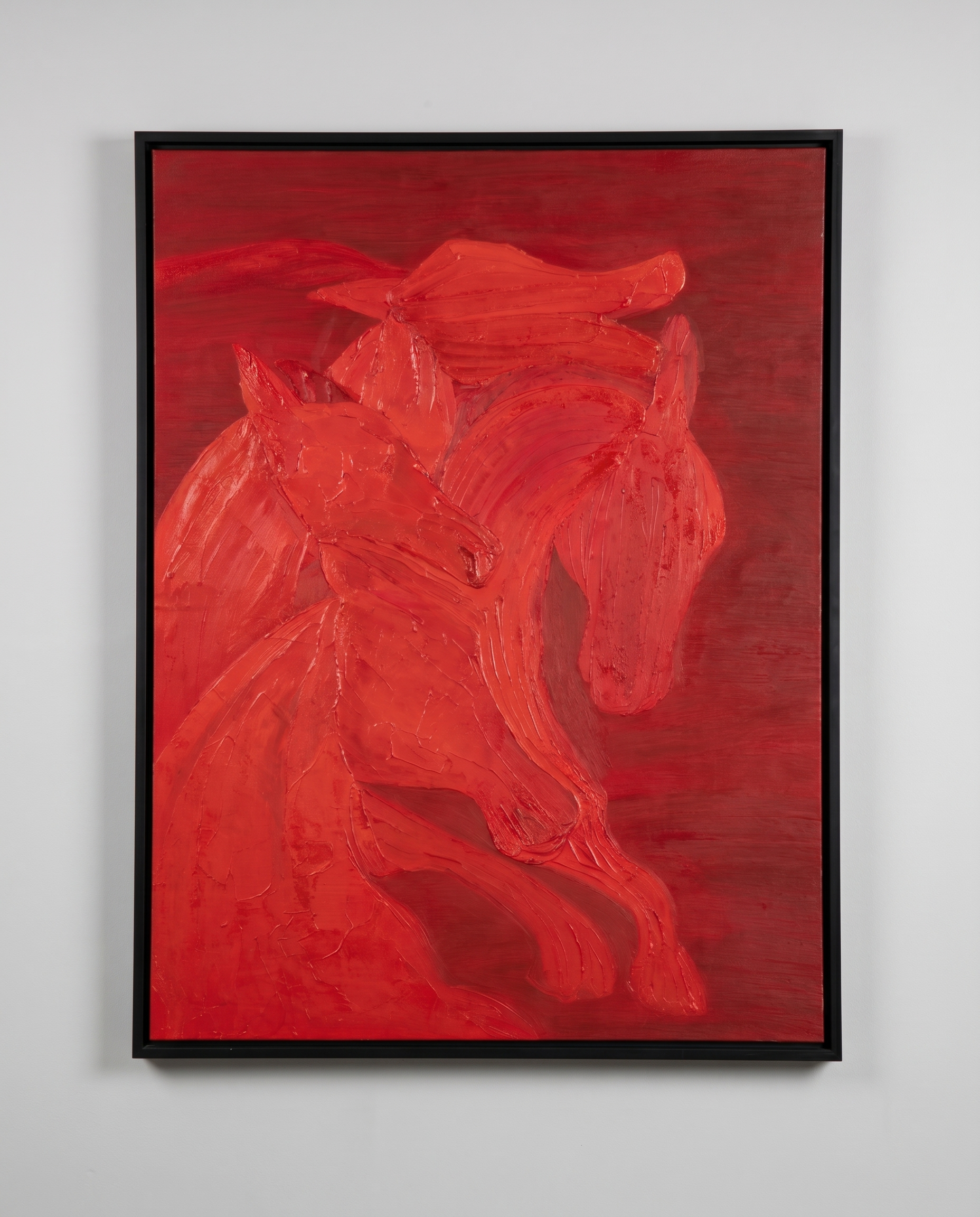 Crimson Stallion - Modern Wallart