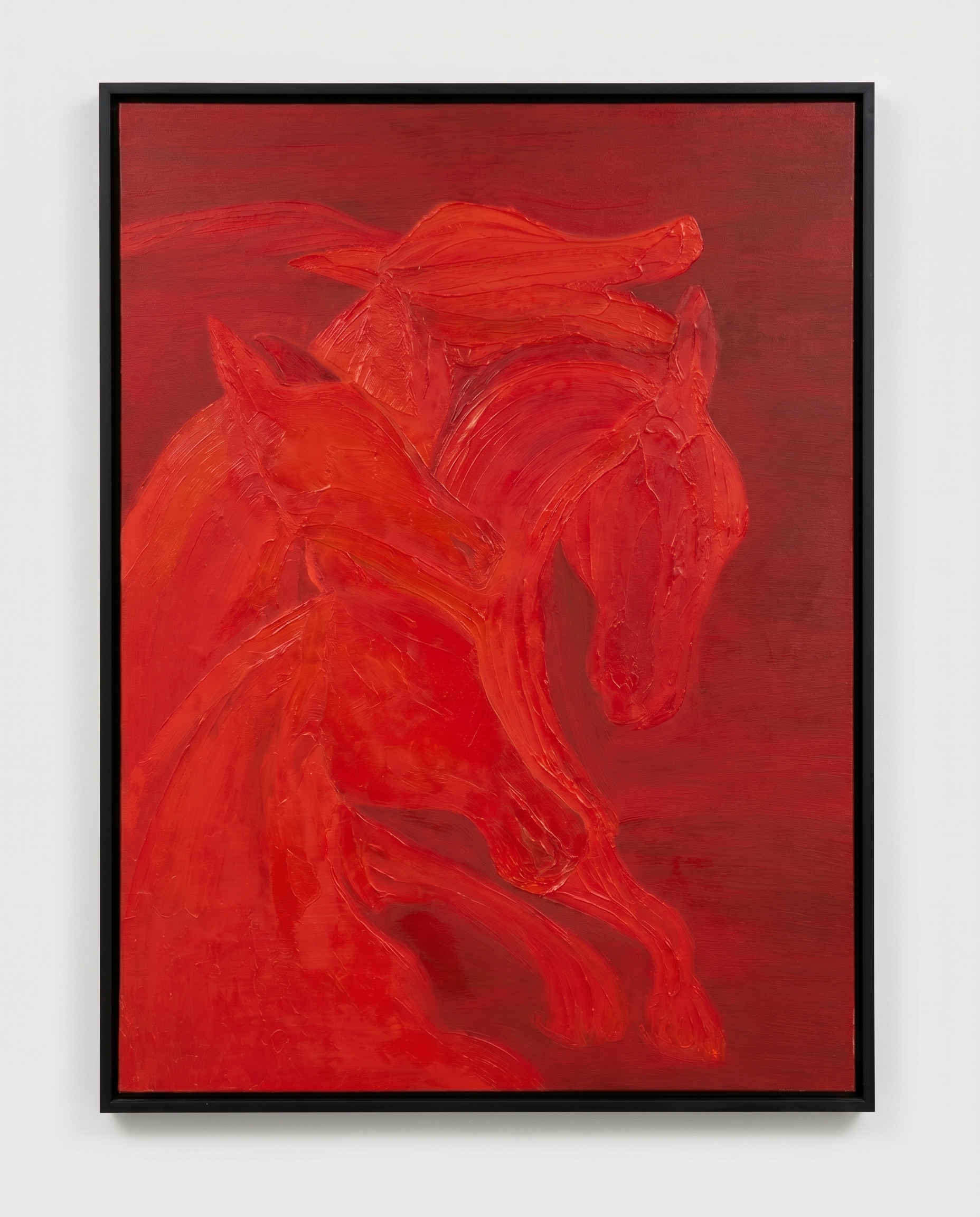 Crimson Stallion - Modern Wallart