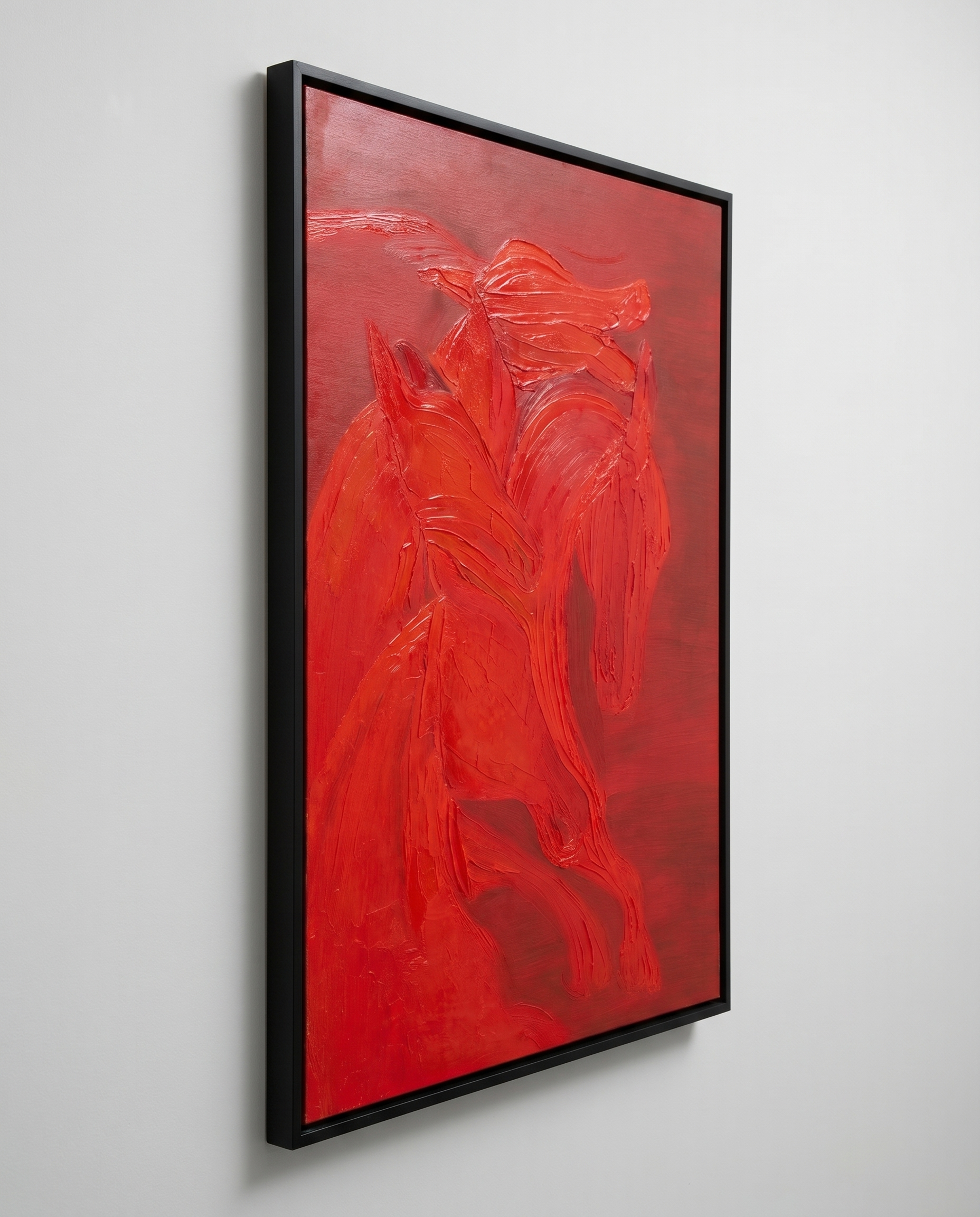 Crimson Stallion - Modern Wallart