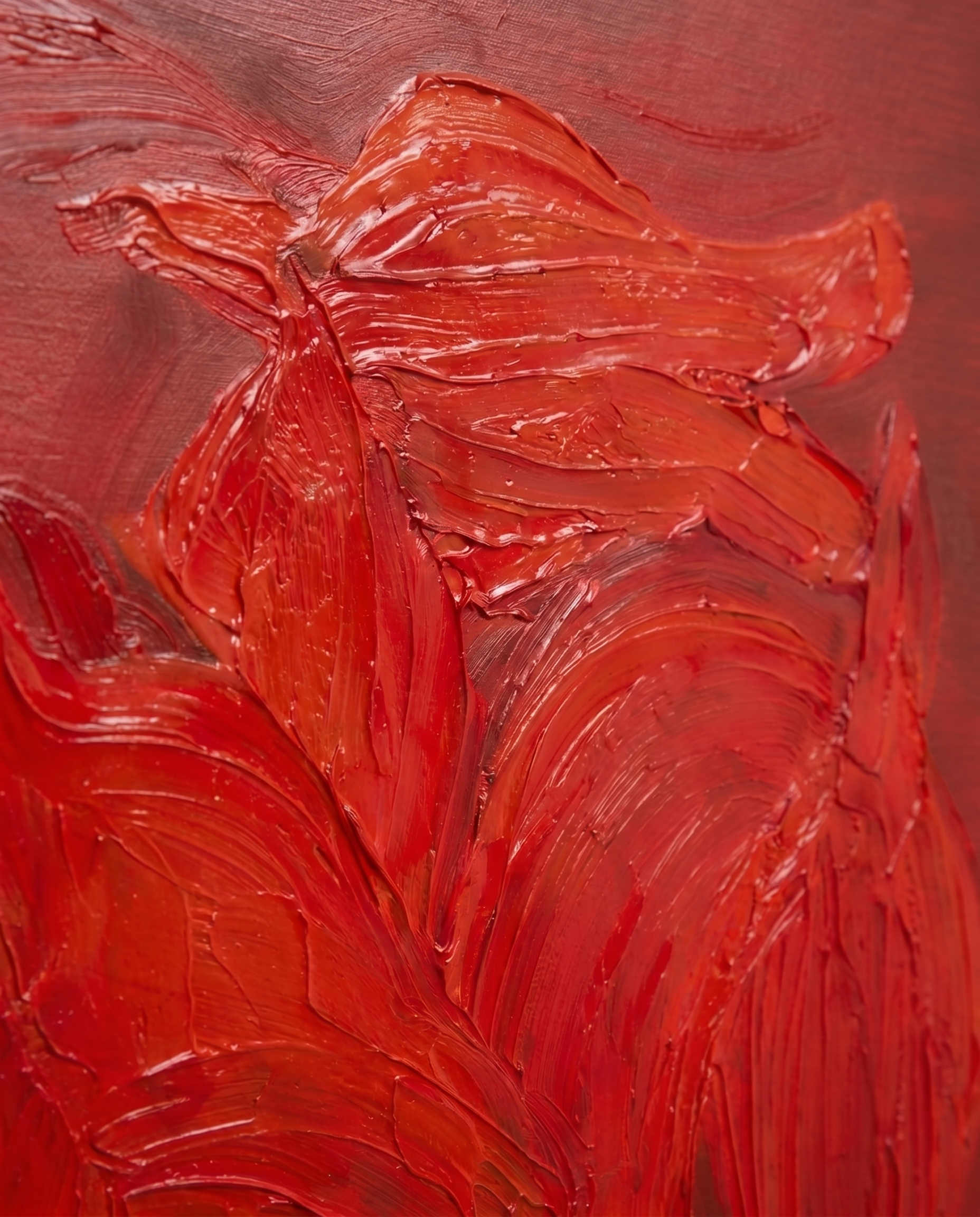 Crimson Stallion - Modern Wallart