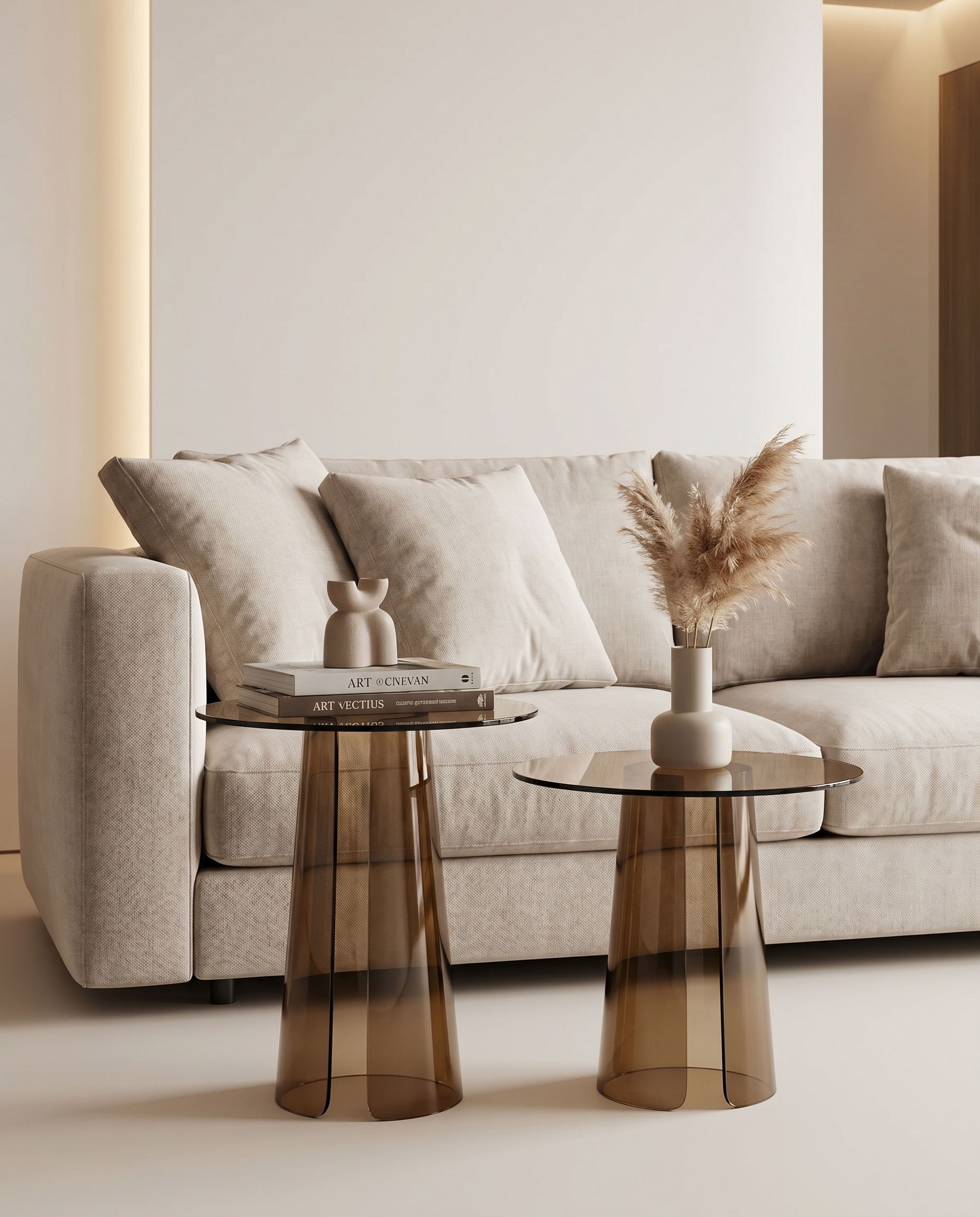 Ronney Acrylic Split Side Table