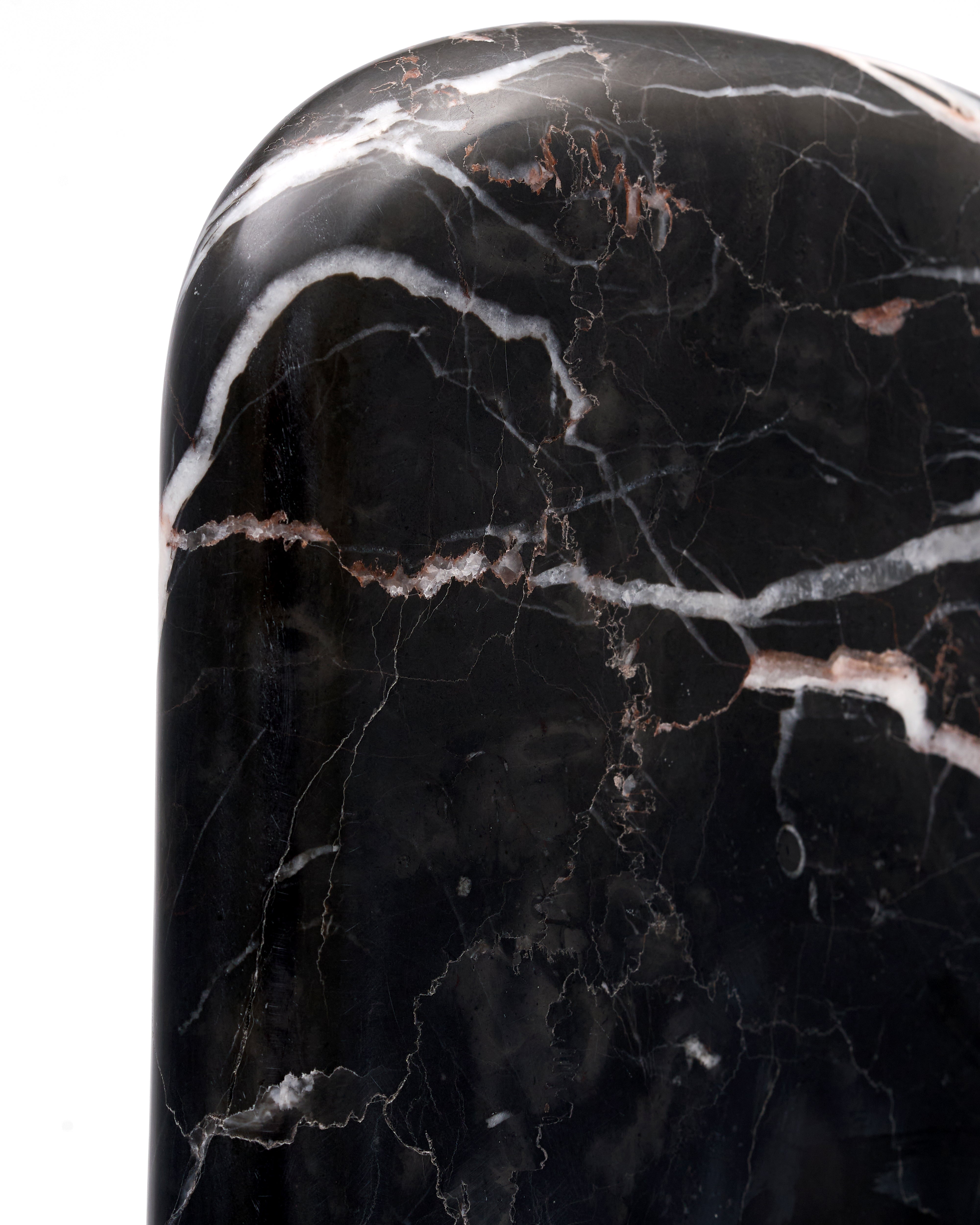 Silent Expression Marble Sculpture Black & White