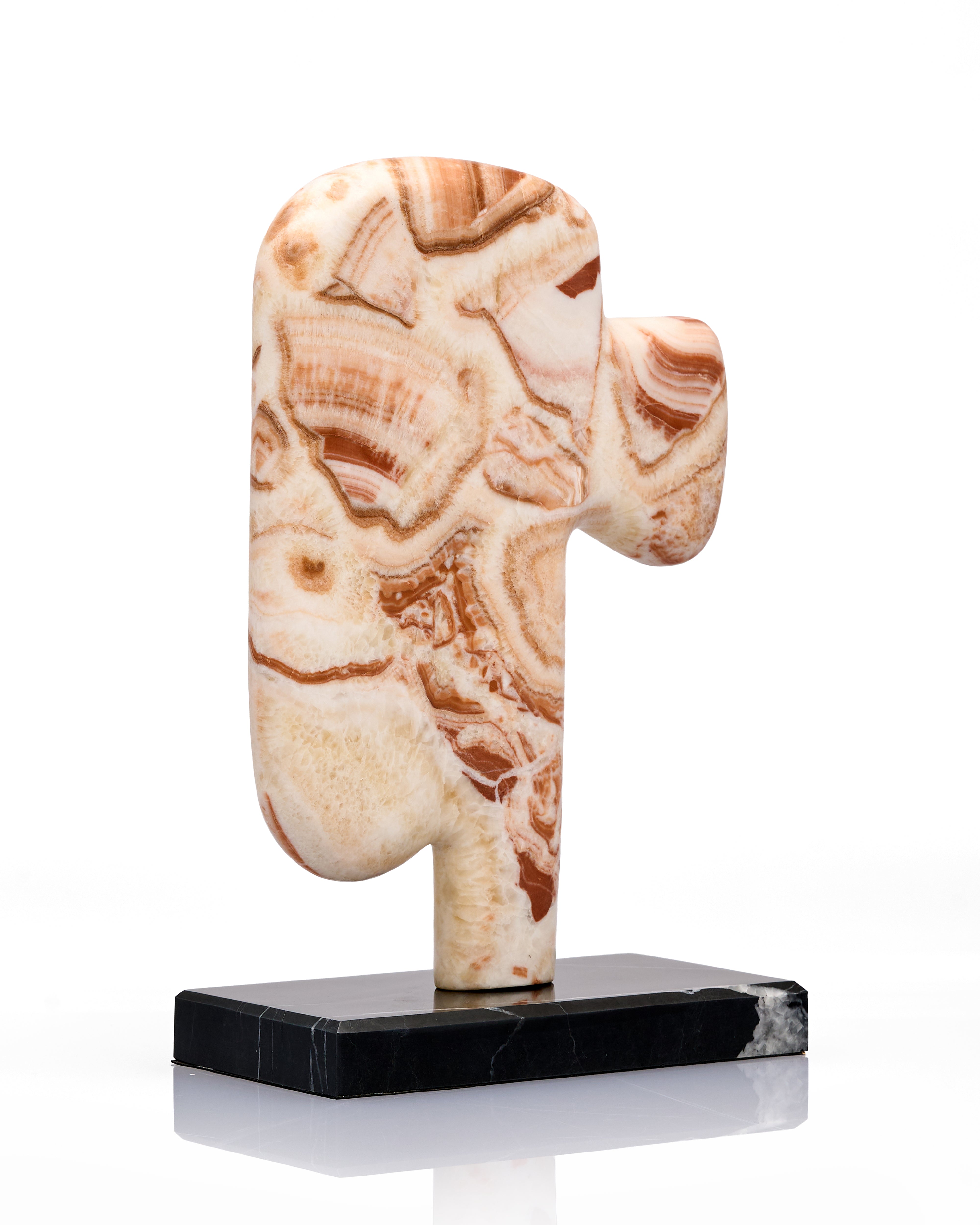 Silent Expression Marble Sculpture French Red I