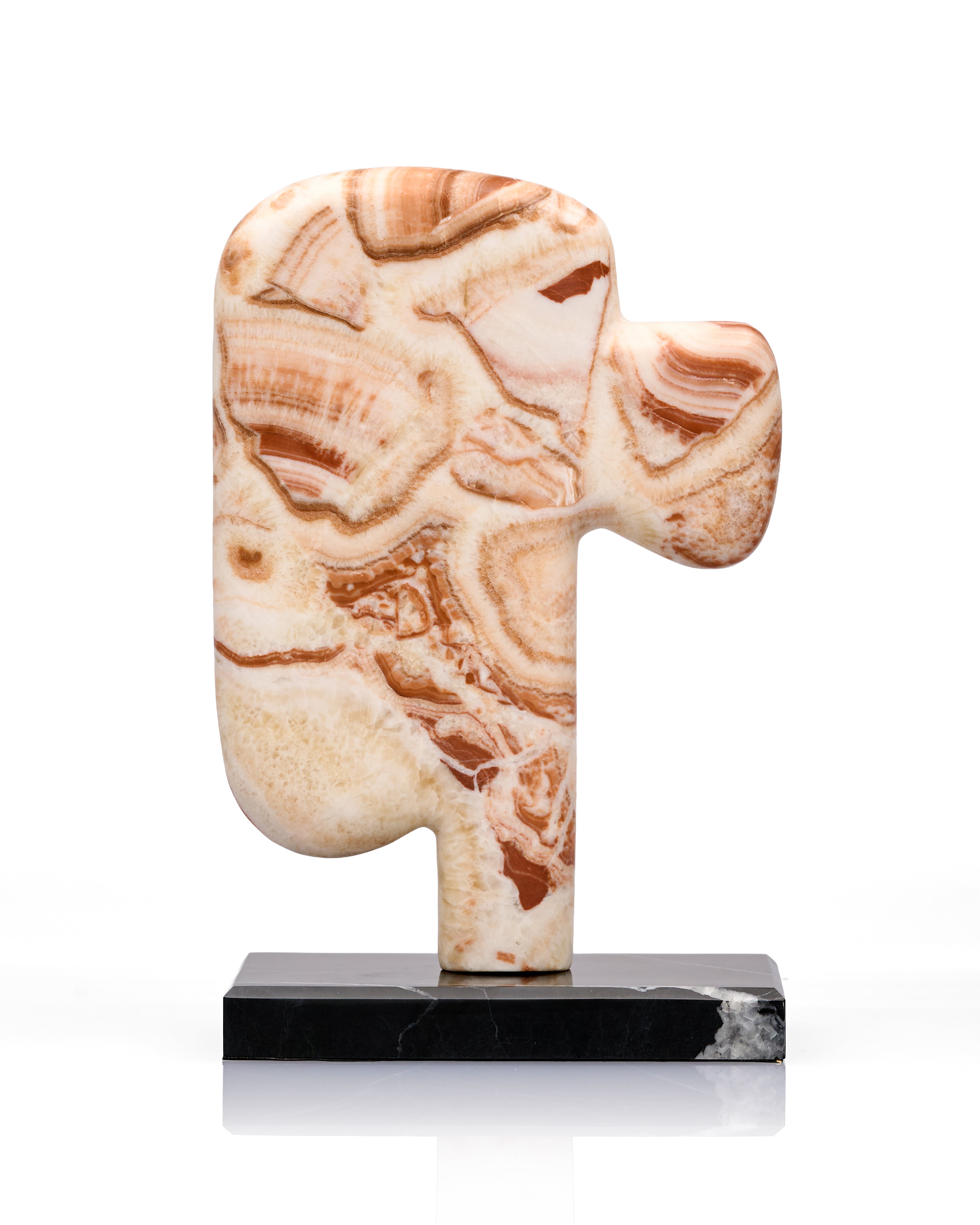 Silent Expression Marble Sculpture French Red I