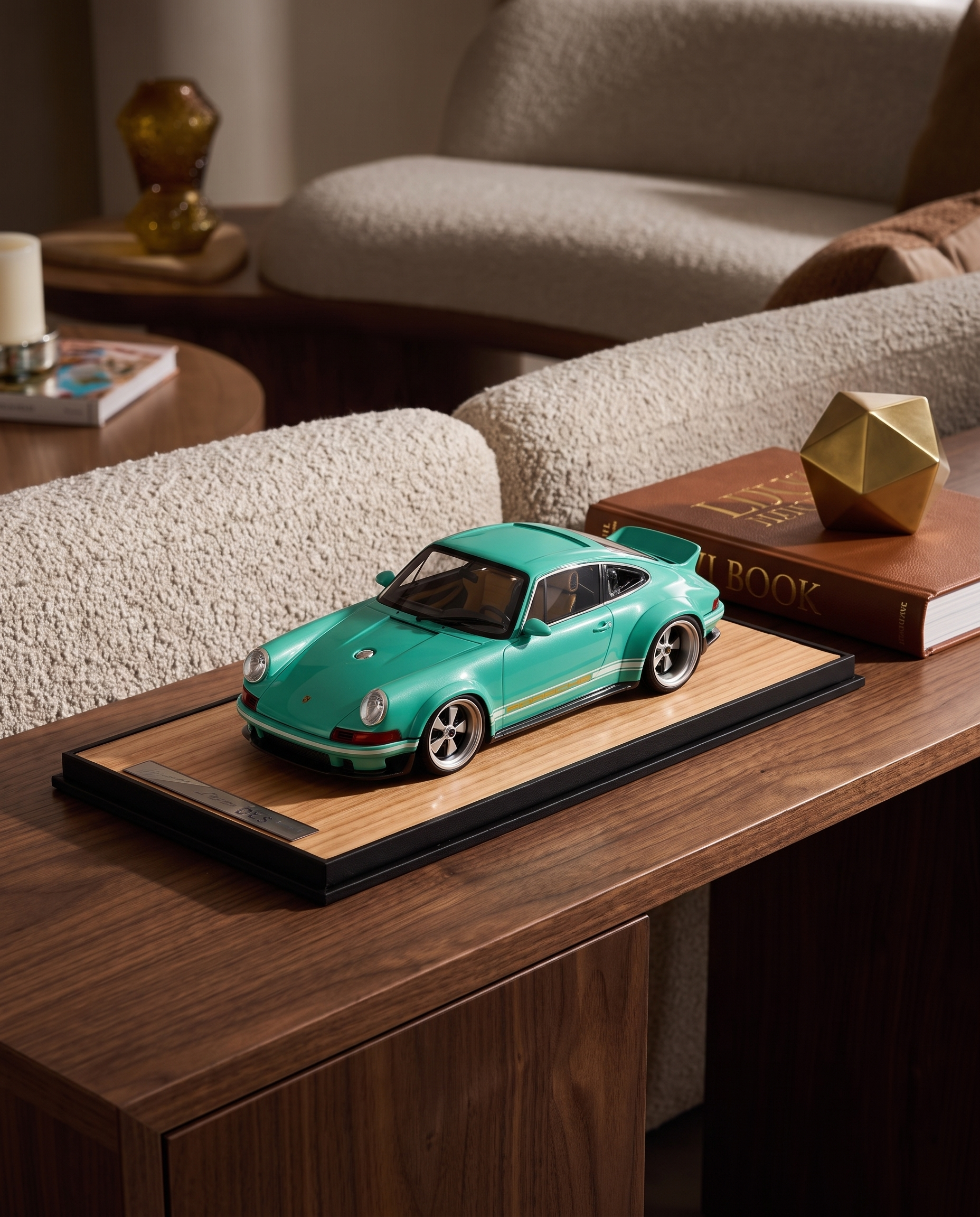 Soft Mint Vinatage Porsche Model Car