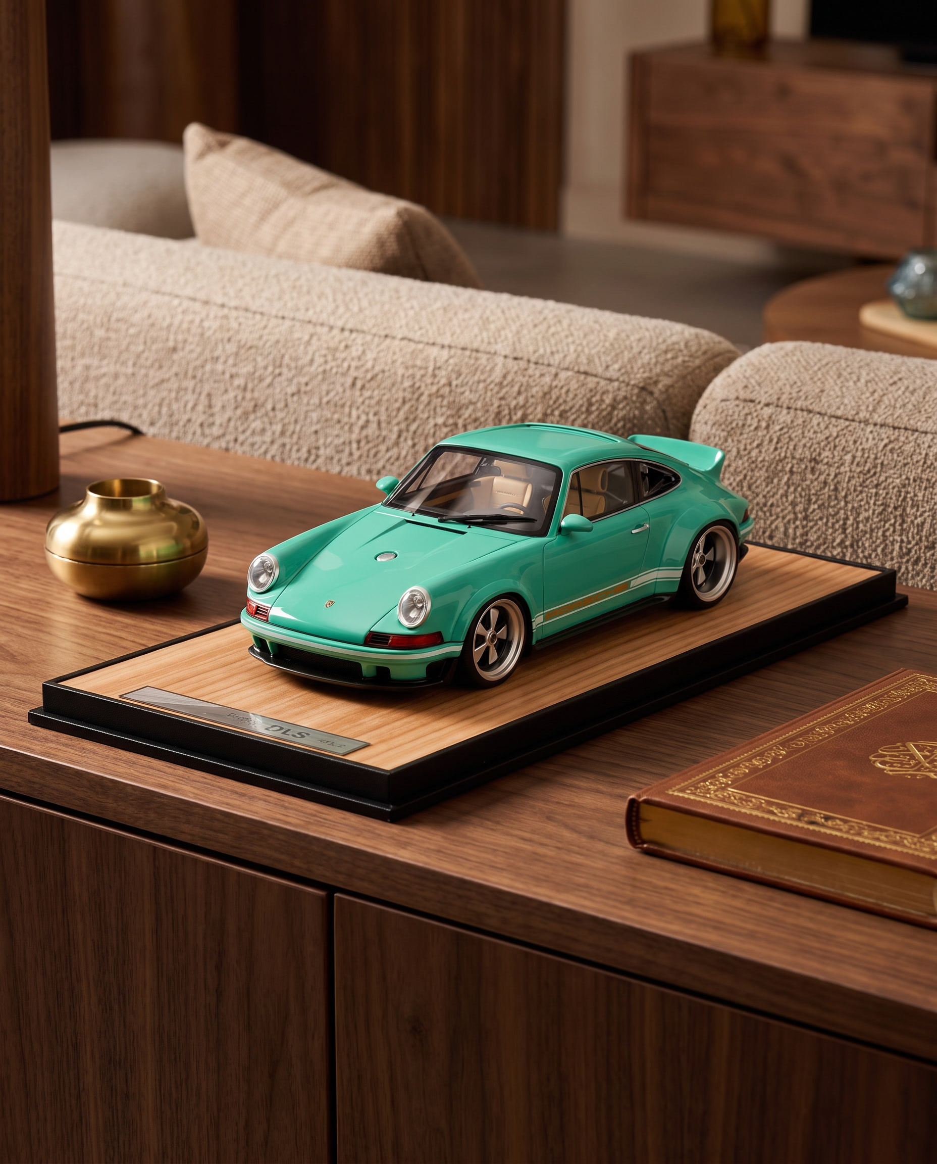 Soft Mint Vinatage Porsche Model Car