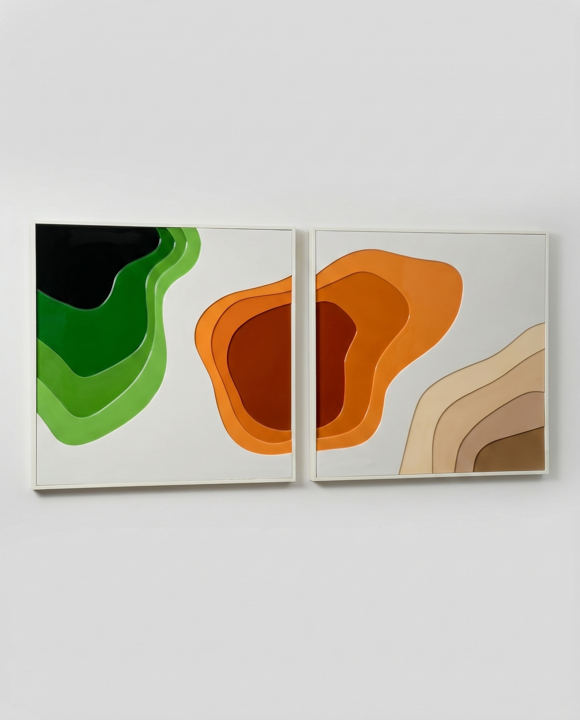 Aura Wave Duo Acrylic Wallart