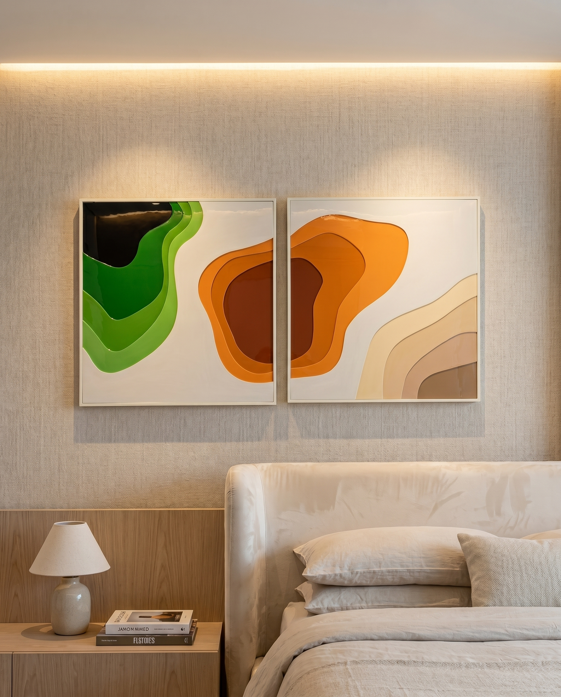 Aura Wave Duo Acrylic Wallart
