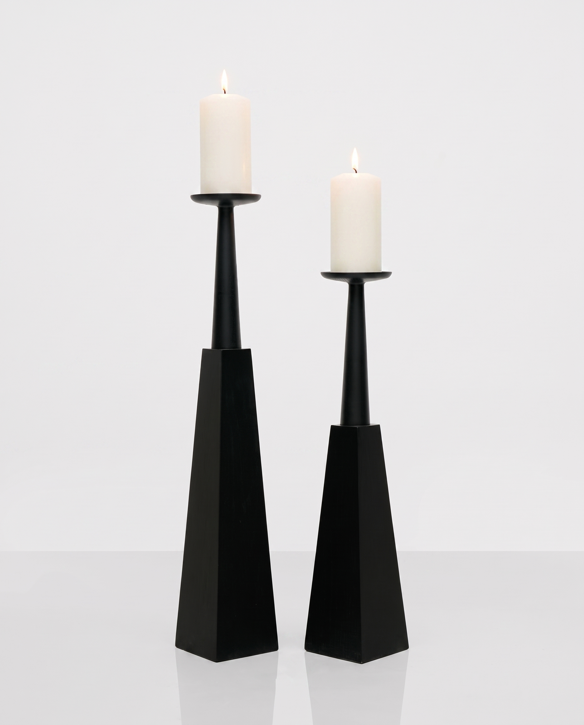 Steo Black Candle Holder Large