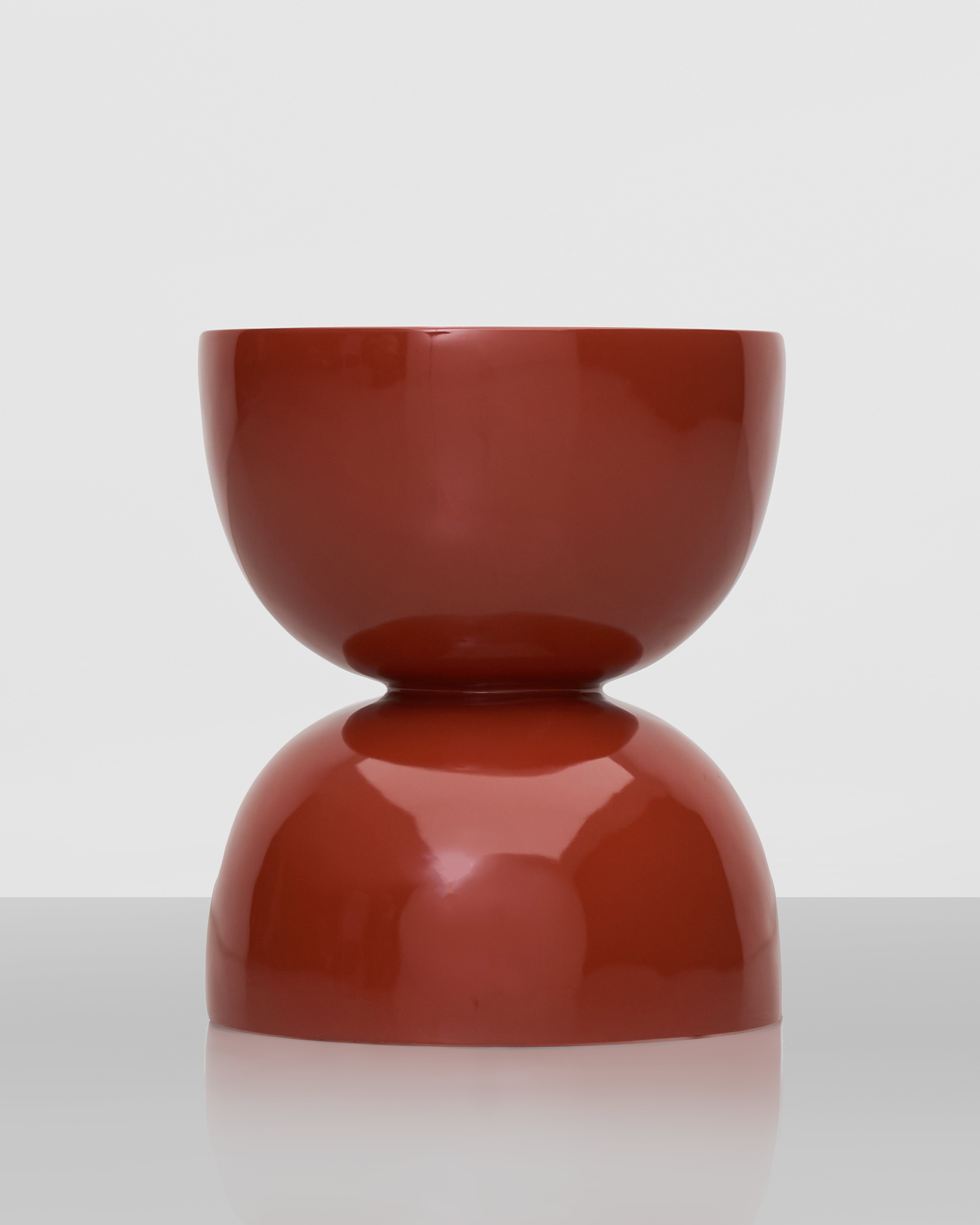 Front view of Symmetric Design Side Table showcasing clean lines and perfectly balanced structure